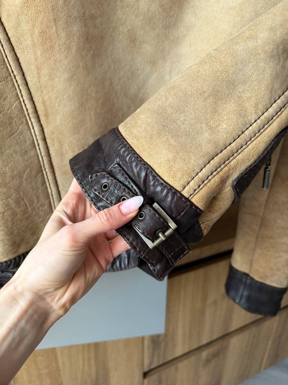 Roberto Cavalli Roberto Cavalli Shearling Leather Biker Fur Detail Jacket Size US L / EU 52-54 / 3 - 13 Thumbnail