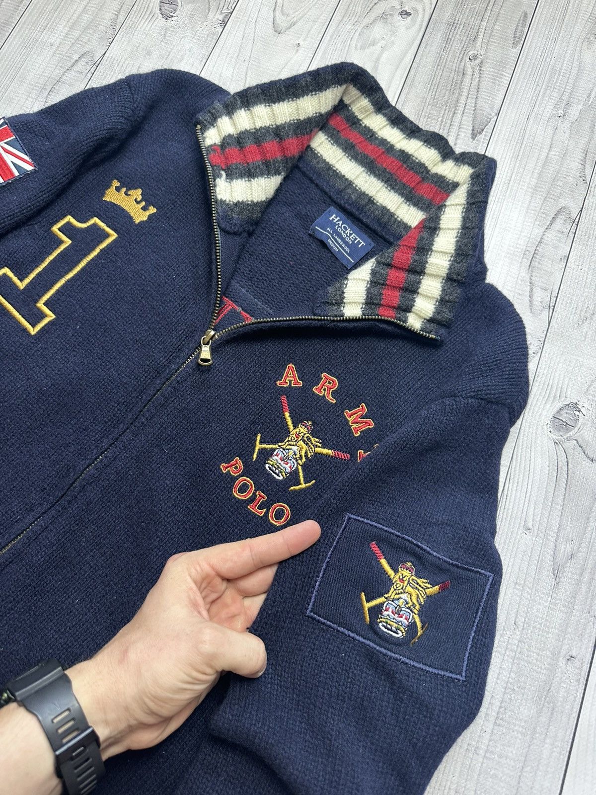 Hackett × Vintage Vintage Hackett racing jacket big logo size M rare Size US M / EU 48-50 / 2 - 4 Thumbnail
