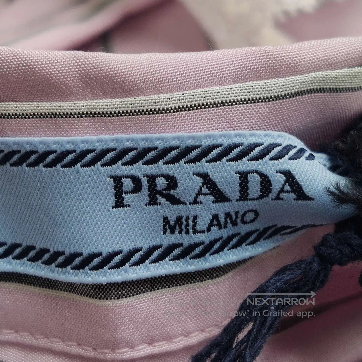 Prada Prada Striped Silk Collar Dress in Pink . Size S / US 4 / IT 40 - 4 Thumbnail