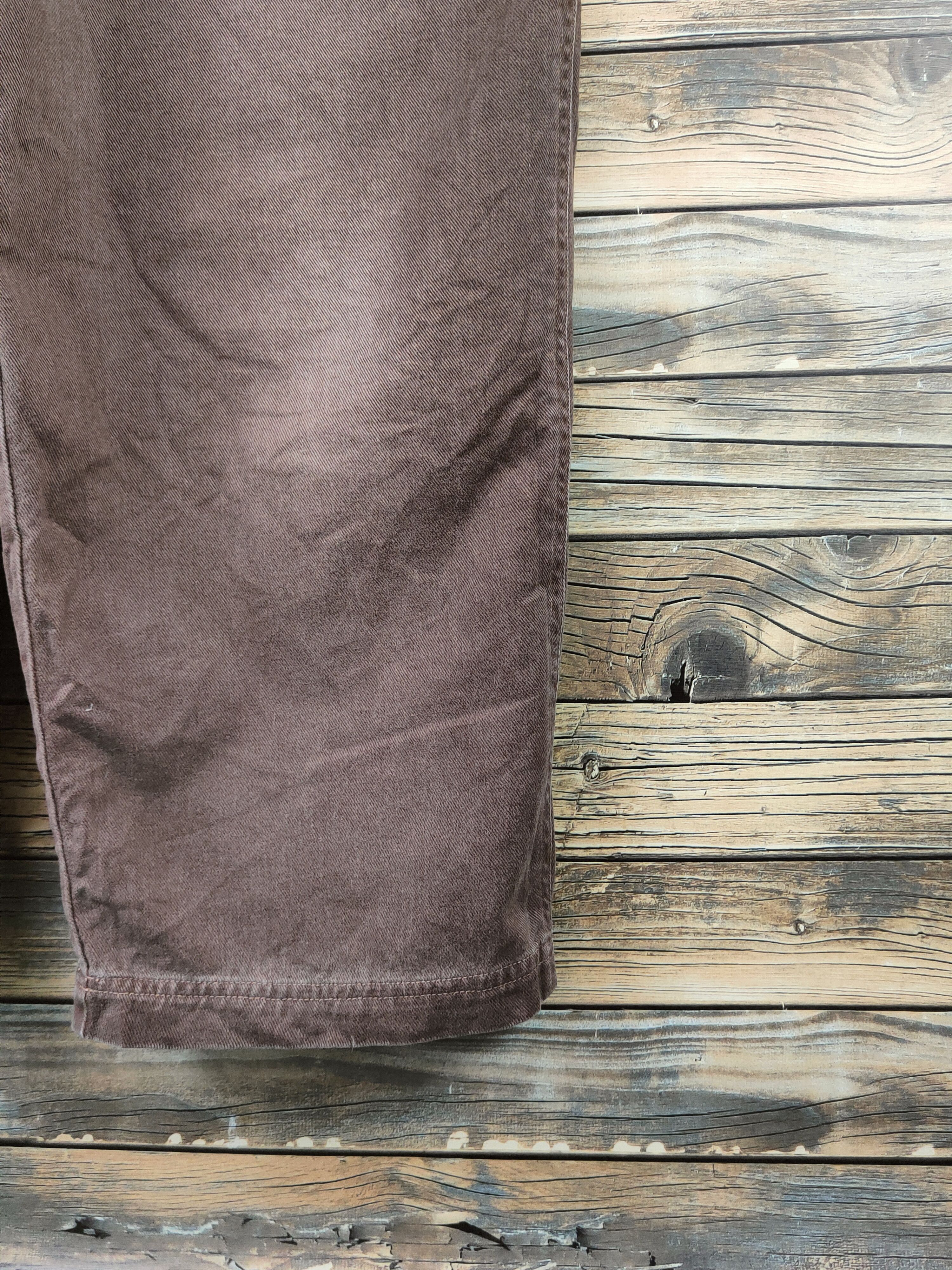Japanese Brand Daily Topics blue jeans Brown Multipocket Jumpsuits #S2930 Size US 31 - 9 Thumbnail