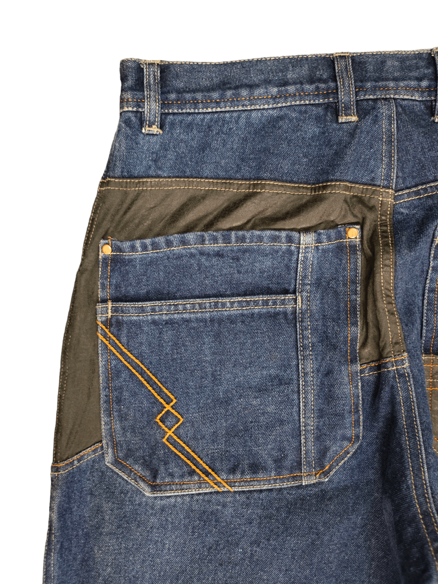 Japanese Brand Baggy Jeans Craps Jean Carpenter Wide Leg Denim Y2k Jnco Size US 31 - 4 Thumbnail