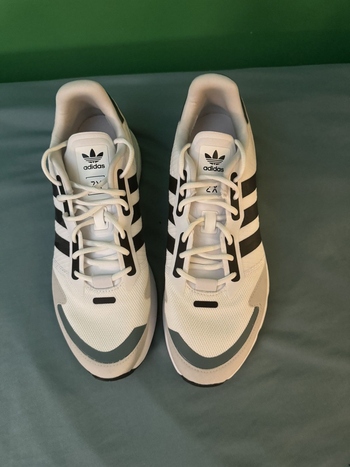 Adidas Adidas ZX 2K Boost White Hazy Emerald 2021 Size US 11 / EU 44 - 7 Thumbnail