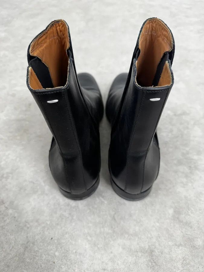 Maison Margiela Maison Margiela Black Premium Minimalist Leather Boots Size US 10 / EU 43 - 5 Thumbnail