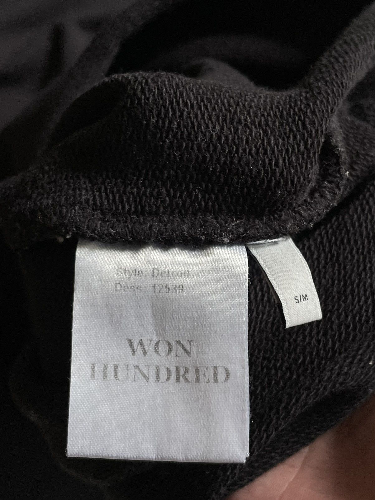 Won Hundred Won Hundred Detroit Black Hoodies Knit Logo RARE Size US M / EU 48-50 / 2 - 6 Thumbnail