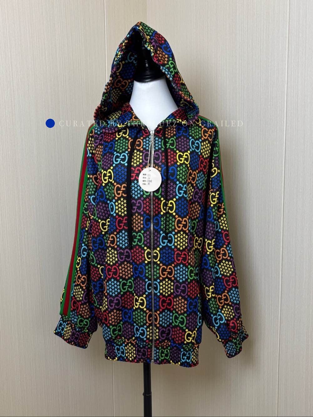 Gucci Multi-Color Star Zip-Up Hoodie in Size M Size US M / EU 48-50 / 2 - 1 Preview