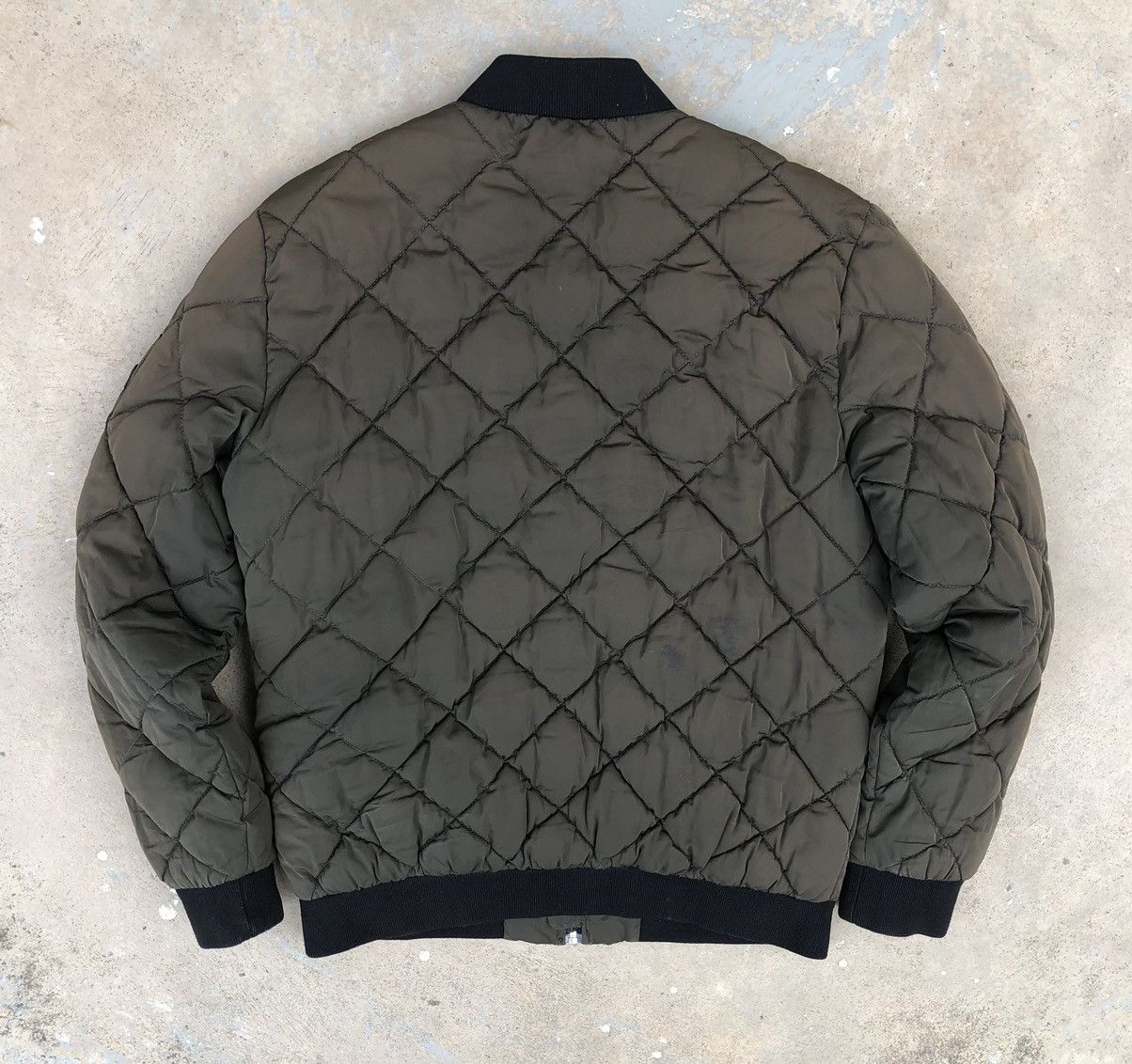 Guess Vintage Guess Est.1981 Sun Faded Quilted Bomber Jacket Size US M / EU 48-50 / 2 - 12 Thumbnail