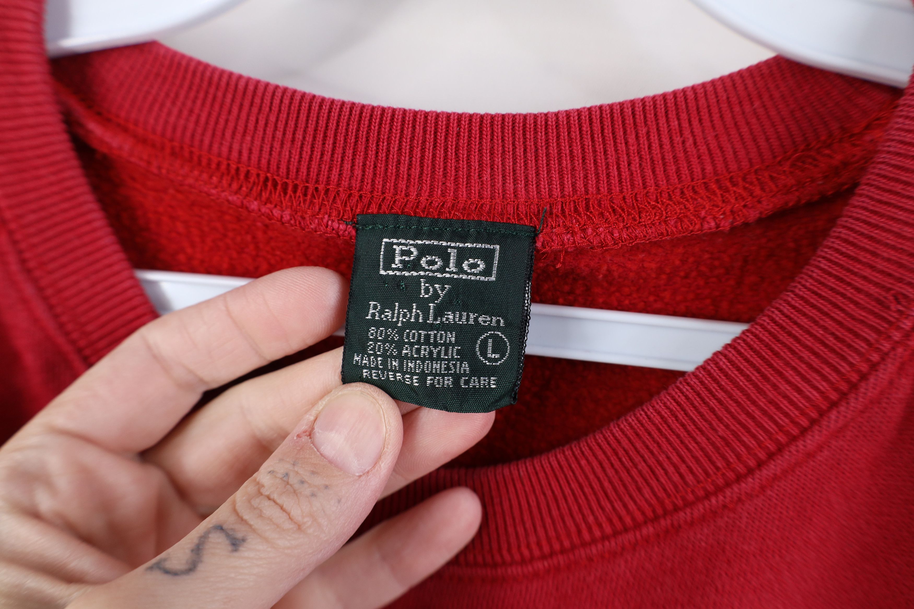 Ralph Lauren Vintage 70s 80s Ralph Lauren Crewneck Sweatshirt Red Pony Size L / US 10 / IT 46 - 6 Thumbnail