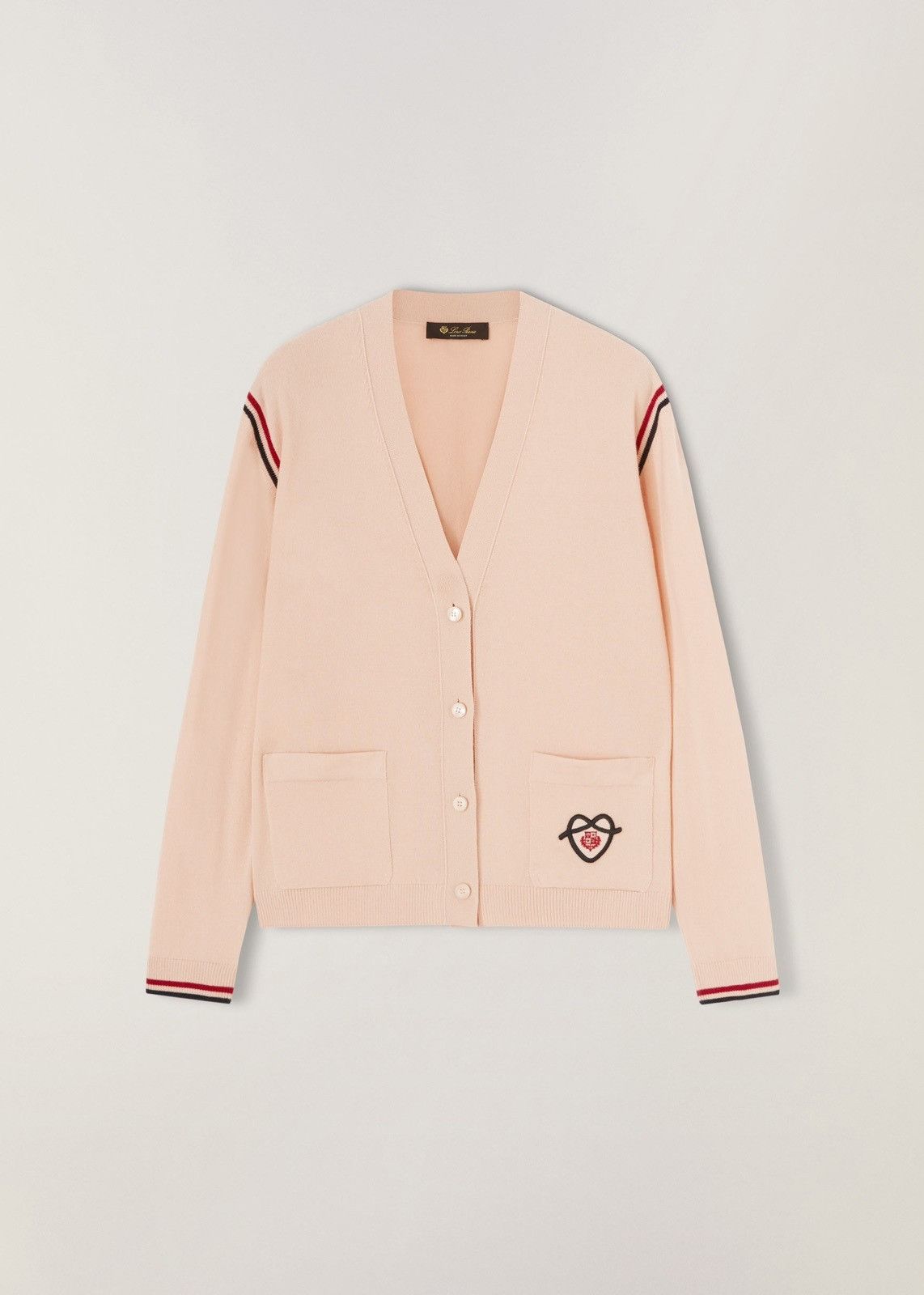 image of Loro Piana O1Loc1C0224 Cardigan In Pink, Women's (Size Medium)