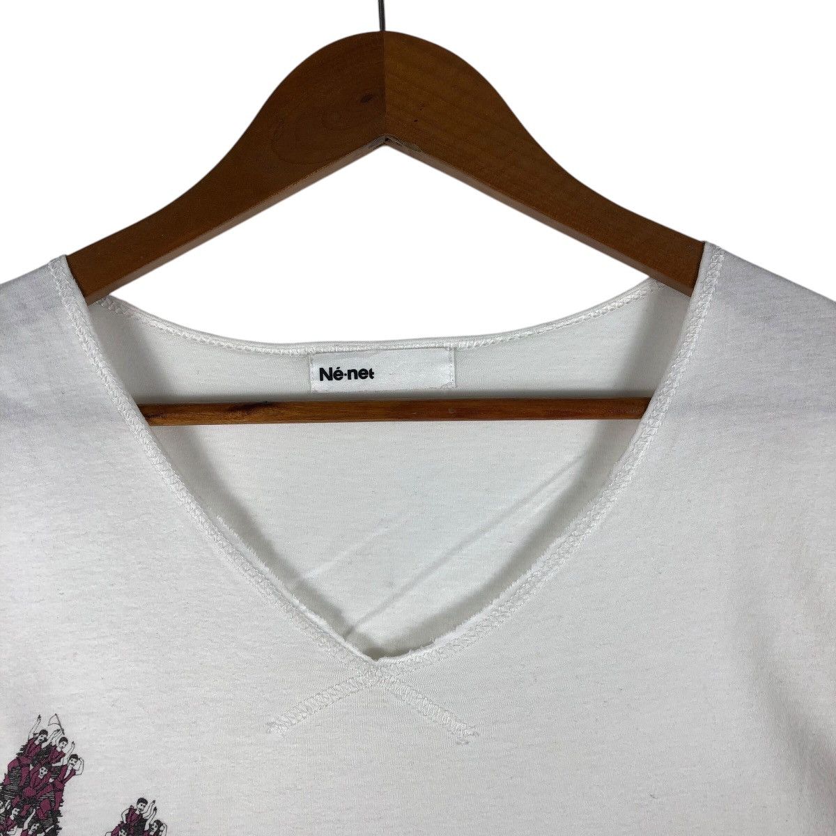 Issey Miyake NE-NET Vintage Issey Miyake V-neck Shirt Size US S / EU 44-46 / 1 - 5 Thumbnail