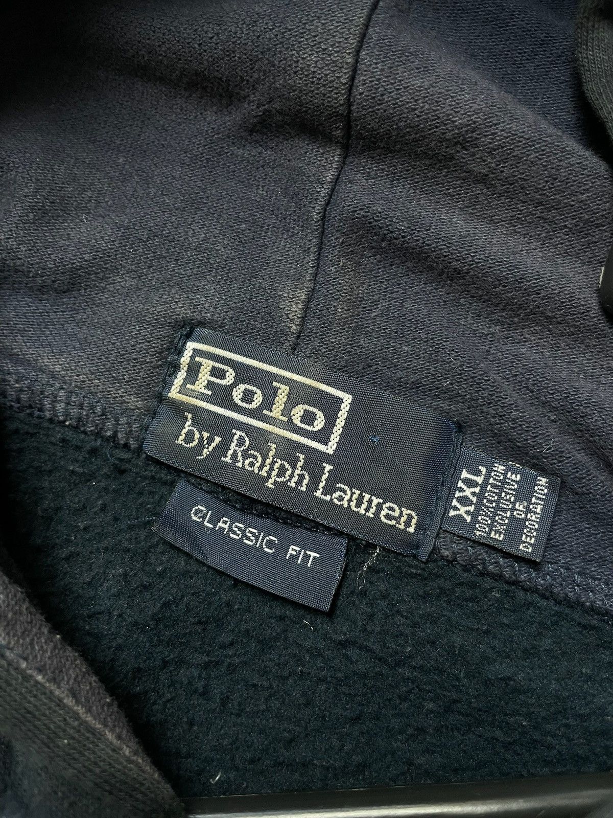 Vintage Vintage Polo Ralph Lauren hoodie big logo rare size XXL Size US XXL / EU 58 / 5 - 6 Thumbnail