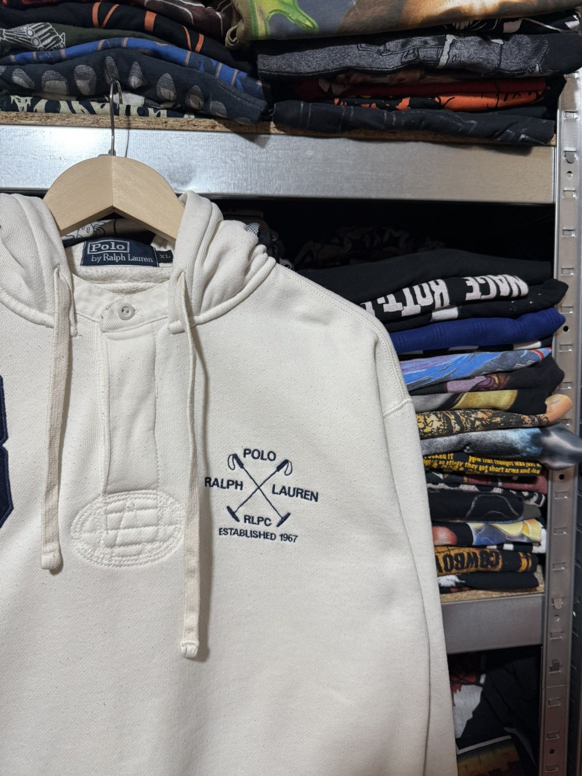 Polo Ralph Lauren Vintage 90’s PRL Polo Ralph Lauren RLPC Hoodie Y2K Hype Size US XL / EU 56 / 4 - 5 Thumbnail