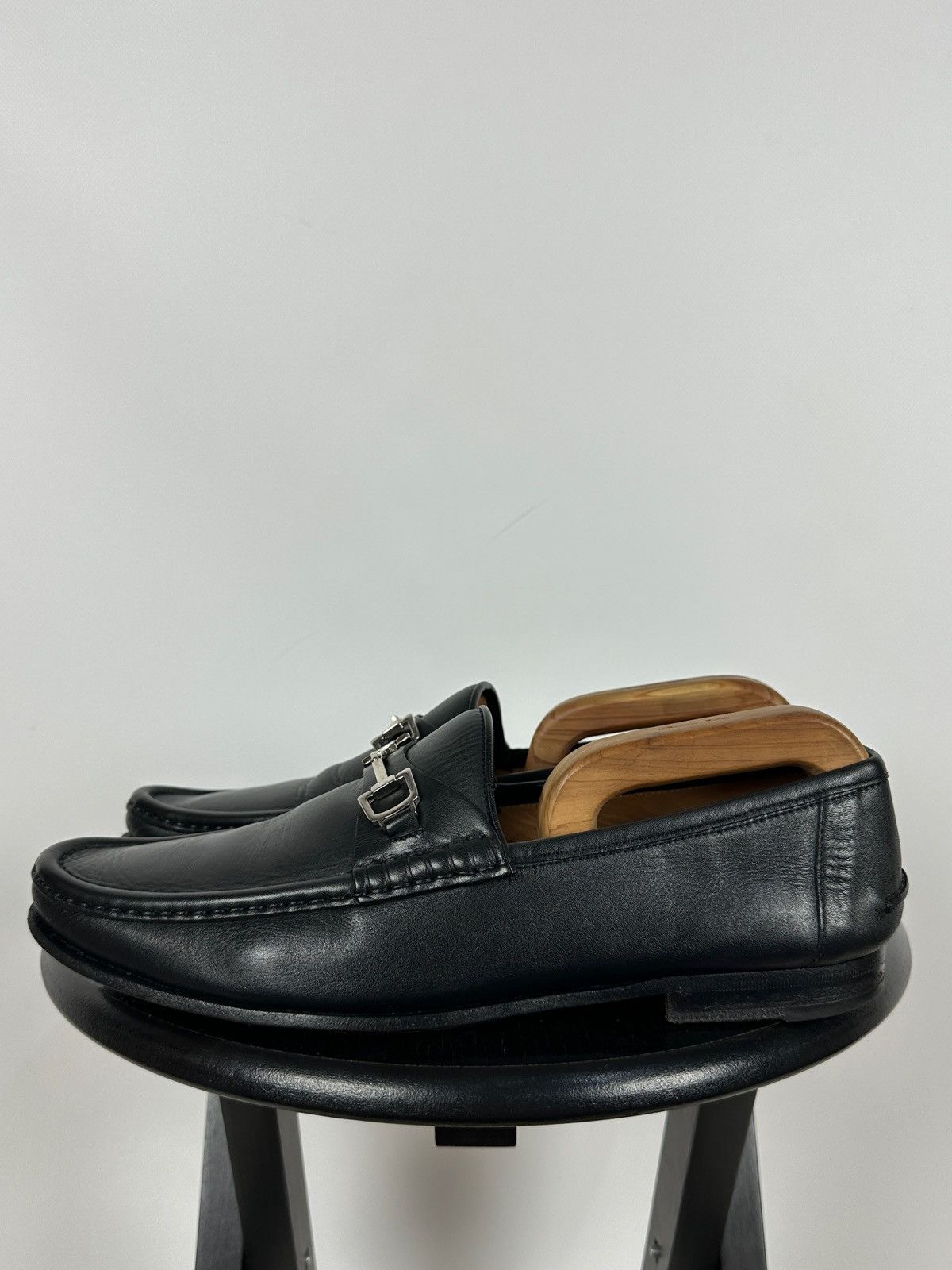 Gucci Gucci Horsebit Black Leather Slip On Loafers Size US 9 / EU 42 - 3 Thumbnail