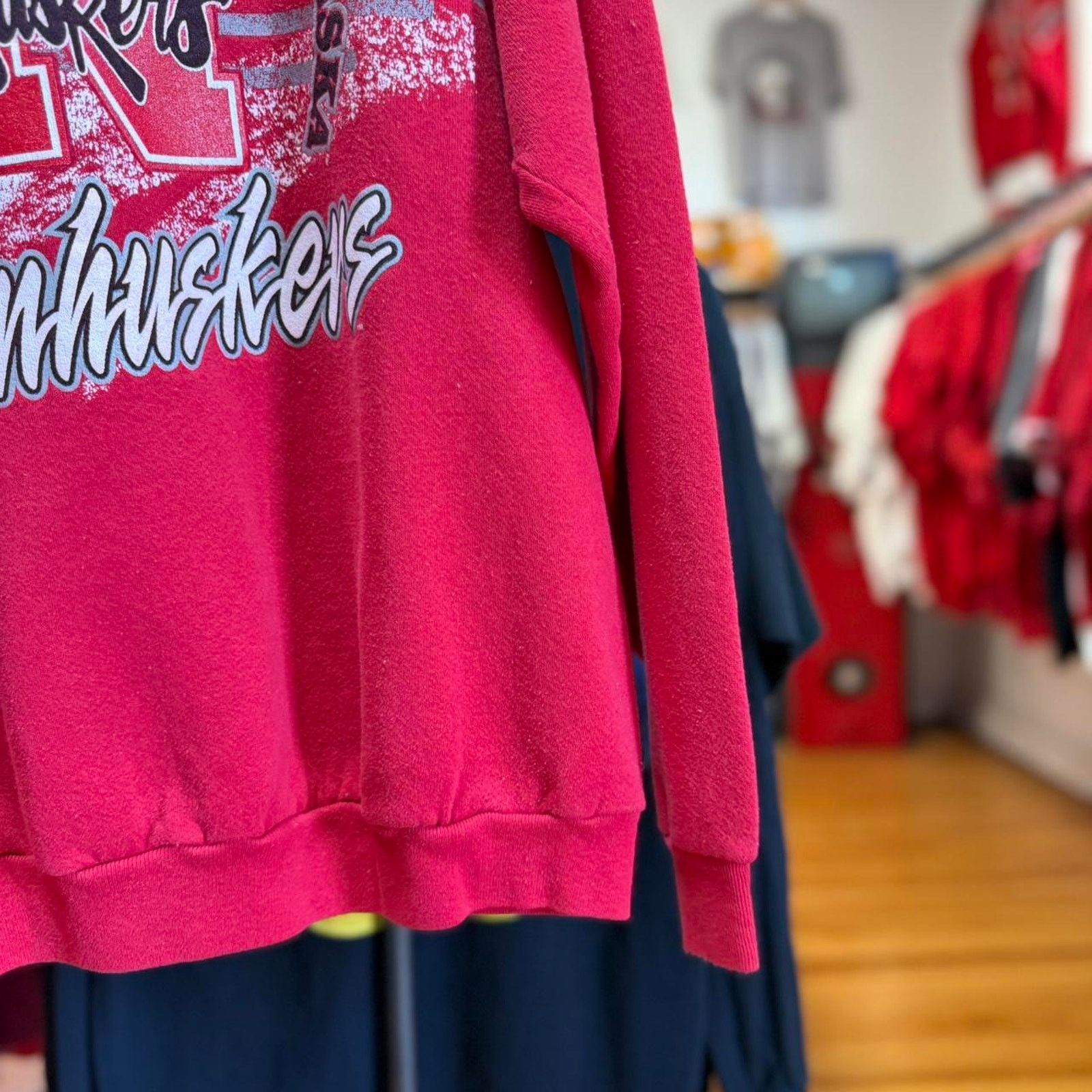 Vintage Vintage 90s Nebraska Cornhuskers Football Crewneck Size US L / EU 52-54 / 3 - 5 Thumbnail