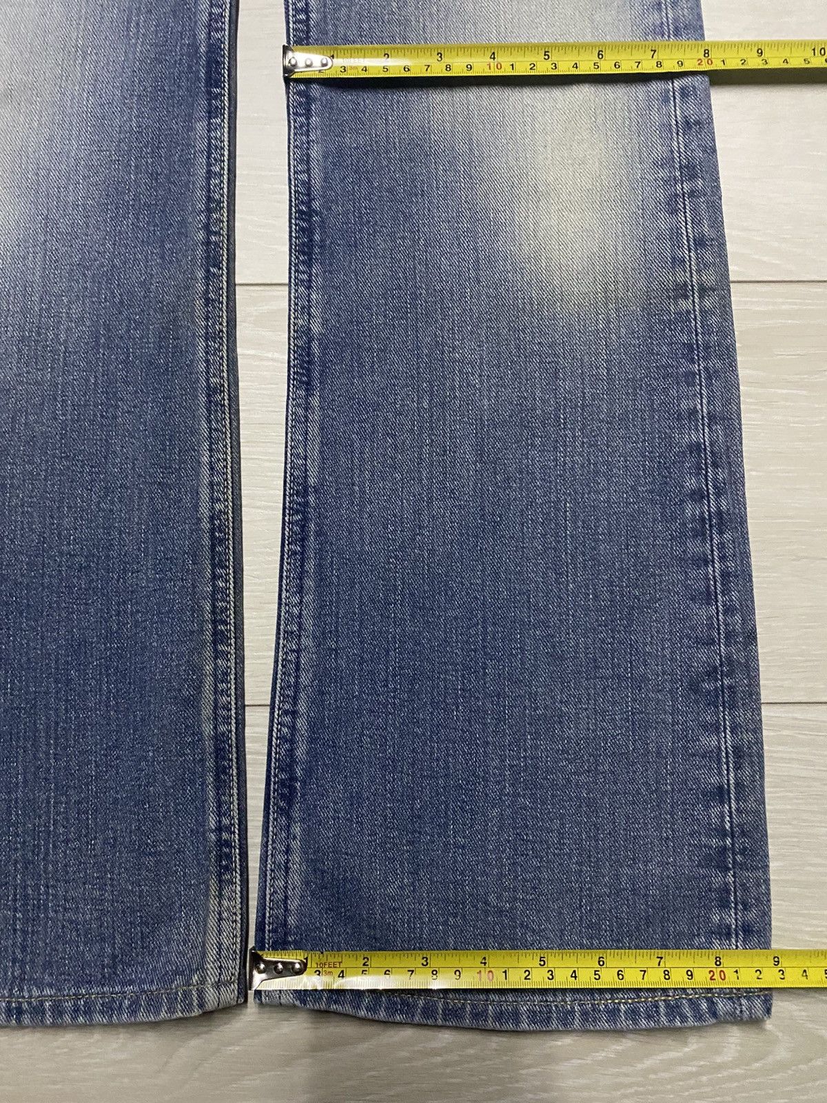 Lee Vintage Lee Rider Faded Wash Distressed Flare Bootcut Jeans Size US 29 - 15 Thumbnail