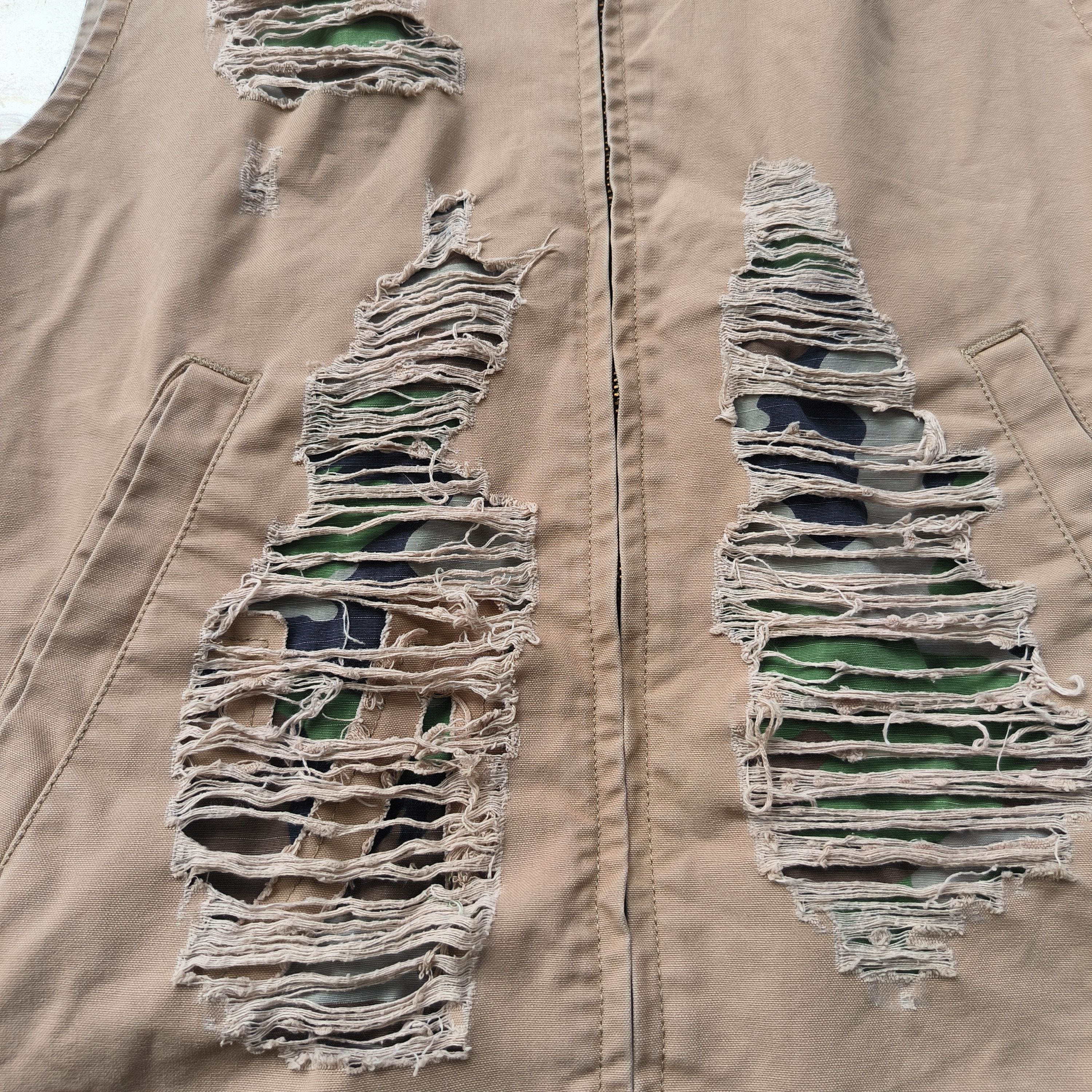 Denim & Supply Ralph Lauren Denim Supply RL Hybrid Vest Distressed Style Size US S / EU 44-46 / 1 - 2 Thumbnail