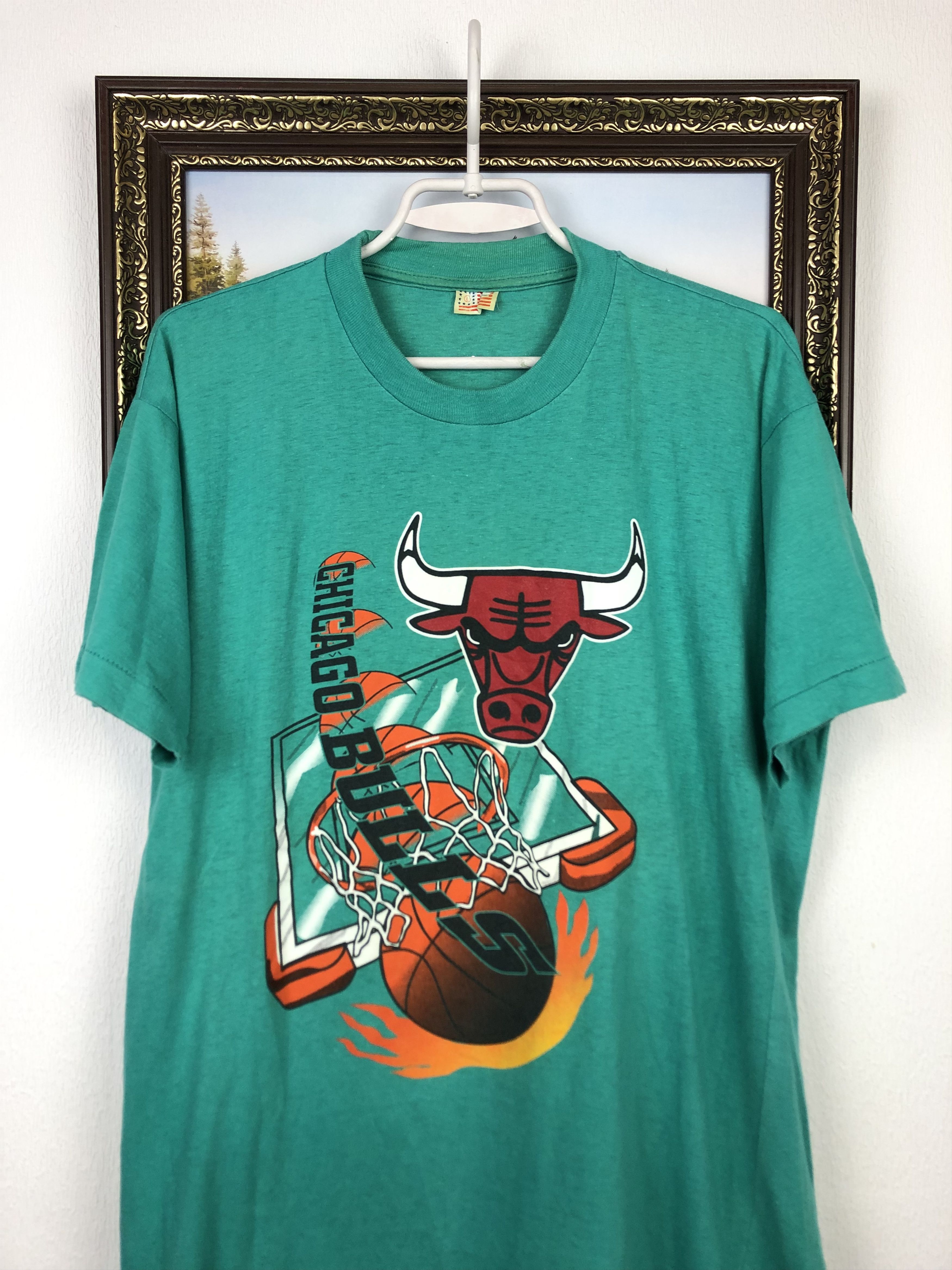 NBA Vintage Chicago Bulls BNA Shirt Jordan Shirt Over Print Bull Size US L / EU 52-54 / 3 - 2 Thumbnail