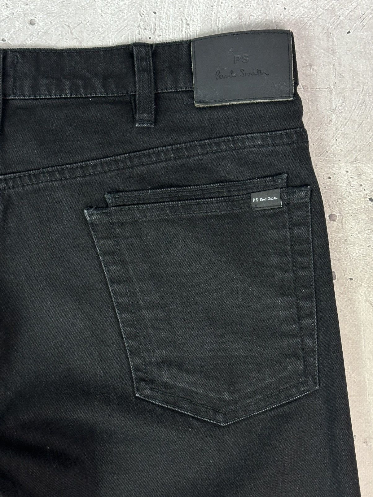 Paul Smith Paul Smith Standard Fit Black Straight Cotton Men’s Jeans Size US 34 / EU 50 - 10 Thumbnail
