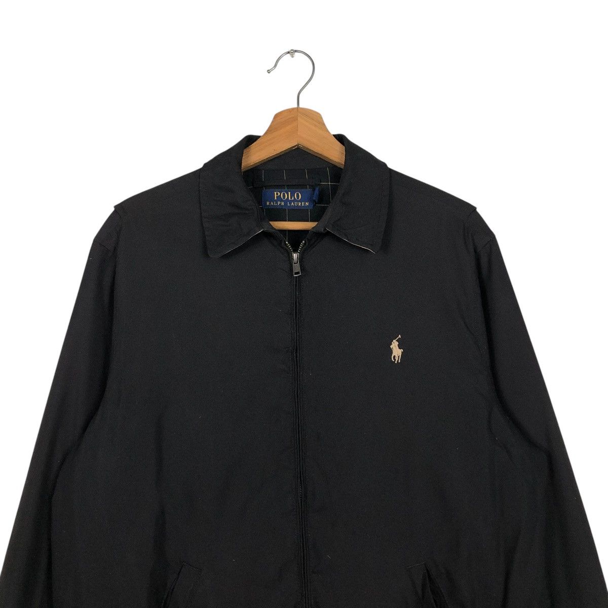Polo Ralph Lauren 🔥RICH BLACK VINTAGE BOMBER JACKET POLO RALPH LAUREN BLANKET Size US S / EU 44-46 / 1 - 6 Thumbnail
