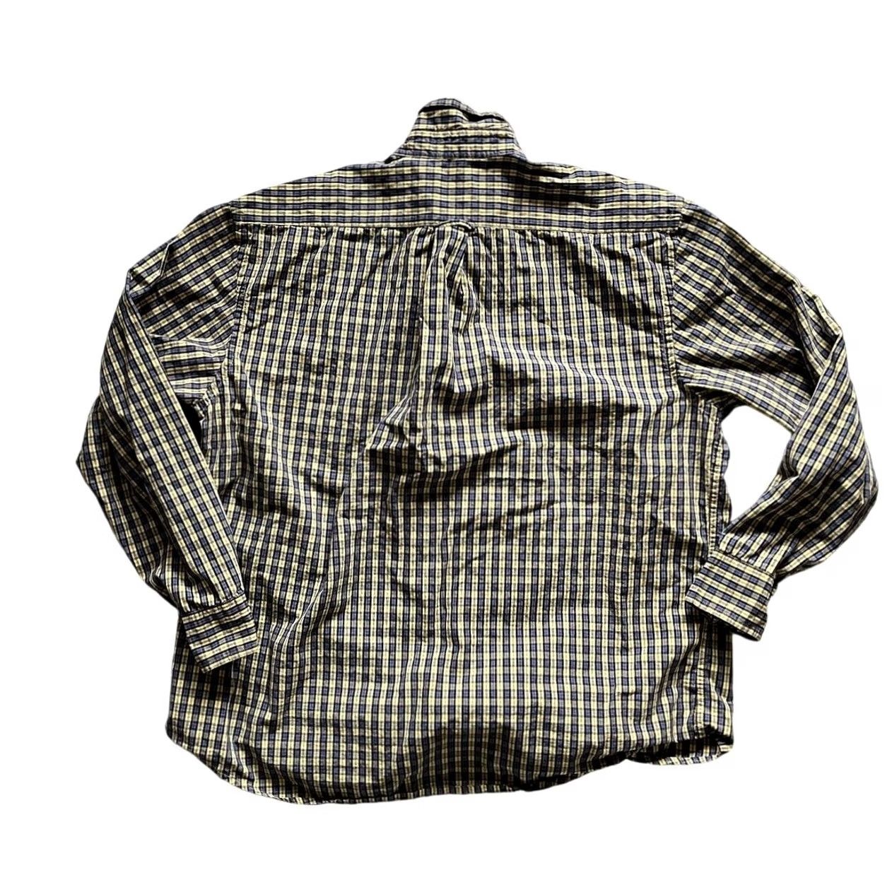 Izod IZOD Mens Shirt Long Sleeve XL Blue Yellow Black Plaid Button Down Classic Fit Size US XL / EU 56 / 4 - 2 Thumbnail