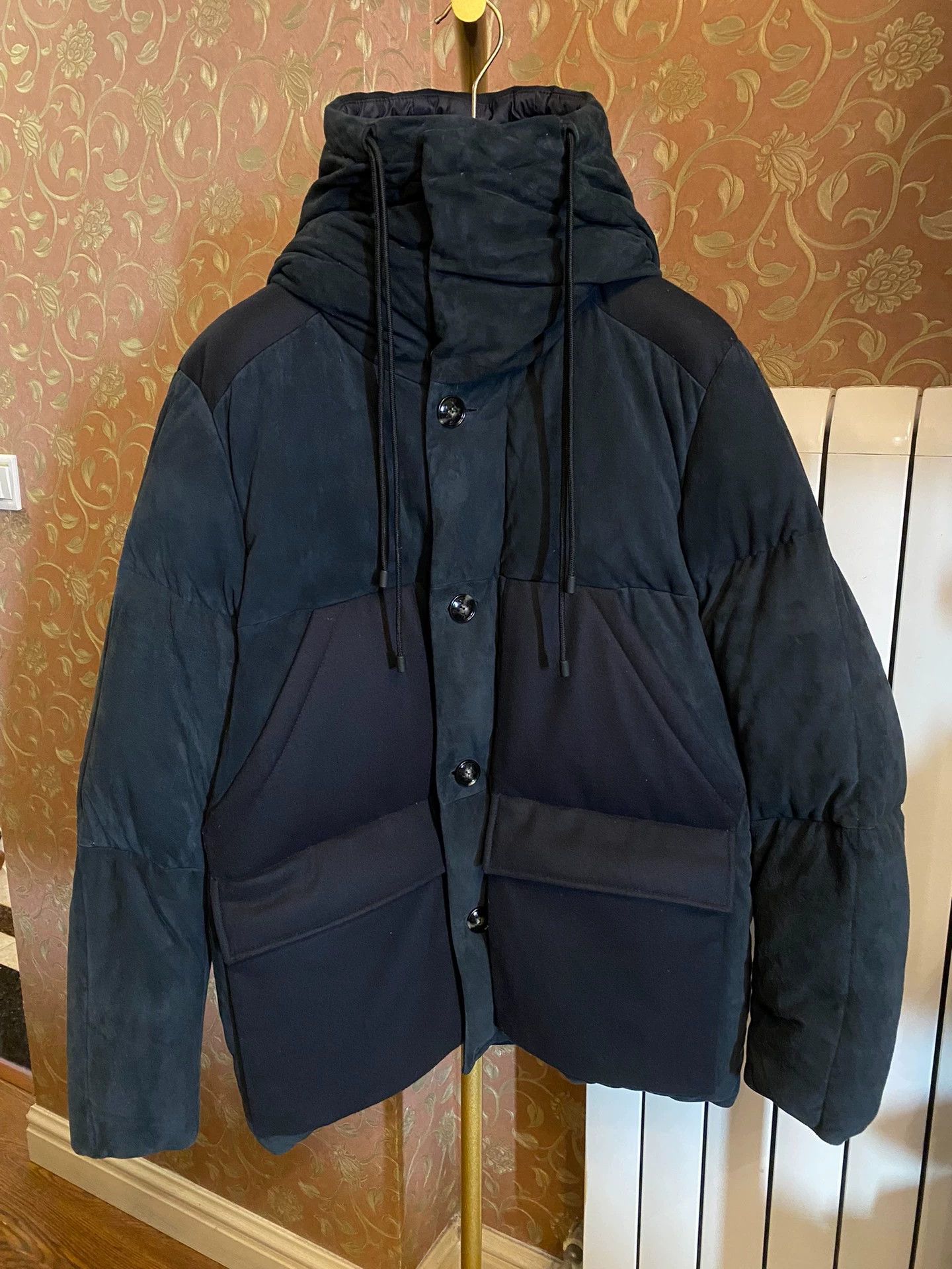 Kiton KITON Shearling-Cashmere 90% Down Leather Down Coat Size US M / EU 48-50 / 2 - 1 Thumbnail
