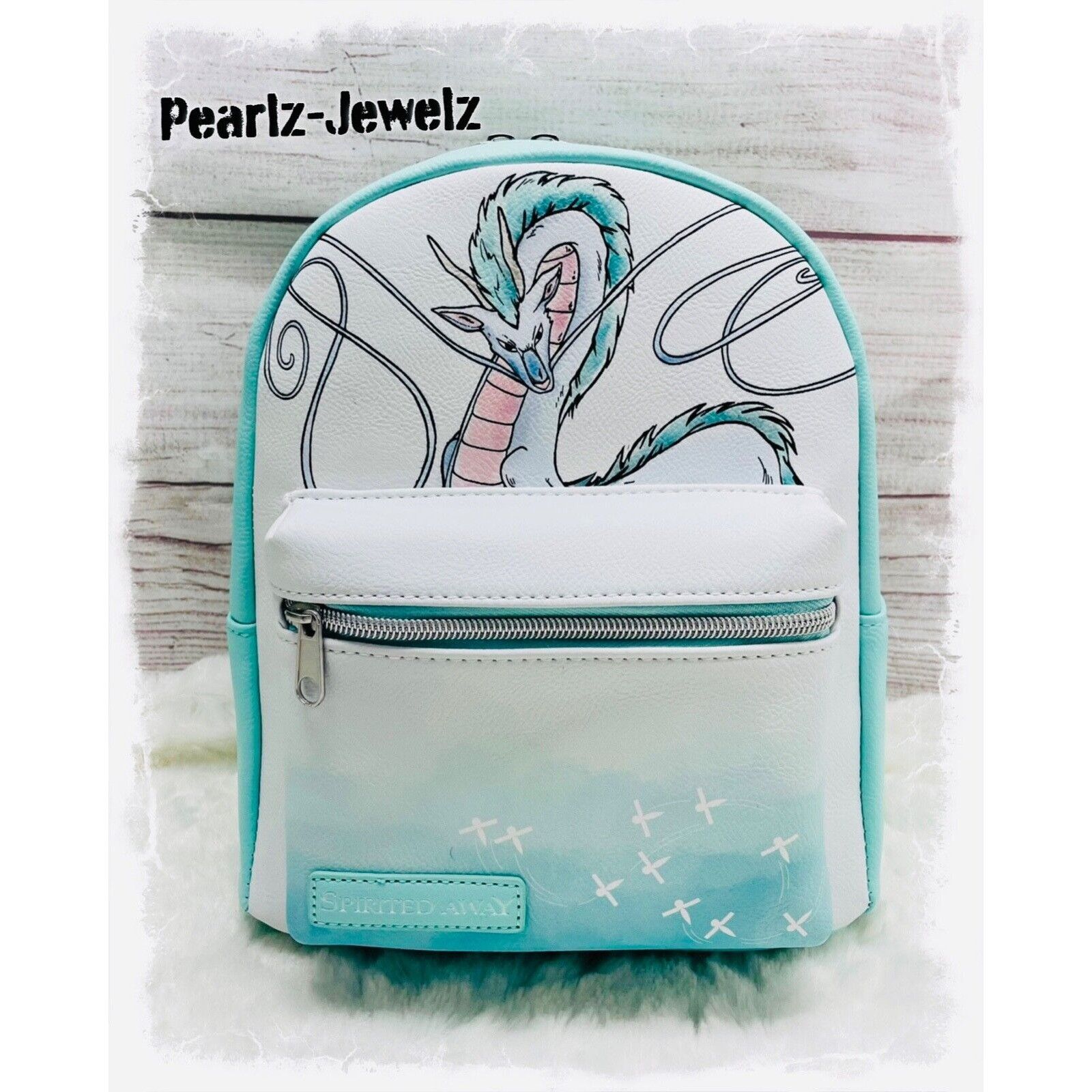 Disney Studio Ghibli Spirited Away Haku Dragon Pastel White Blue Mi Size ONE SIZE - 1 Thumbnail