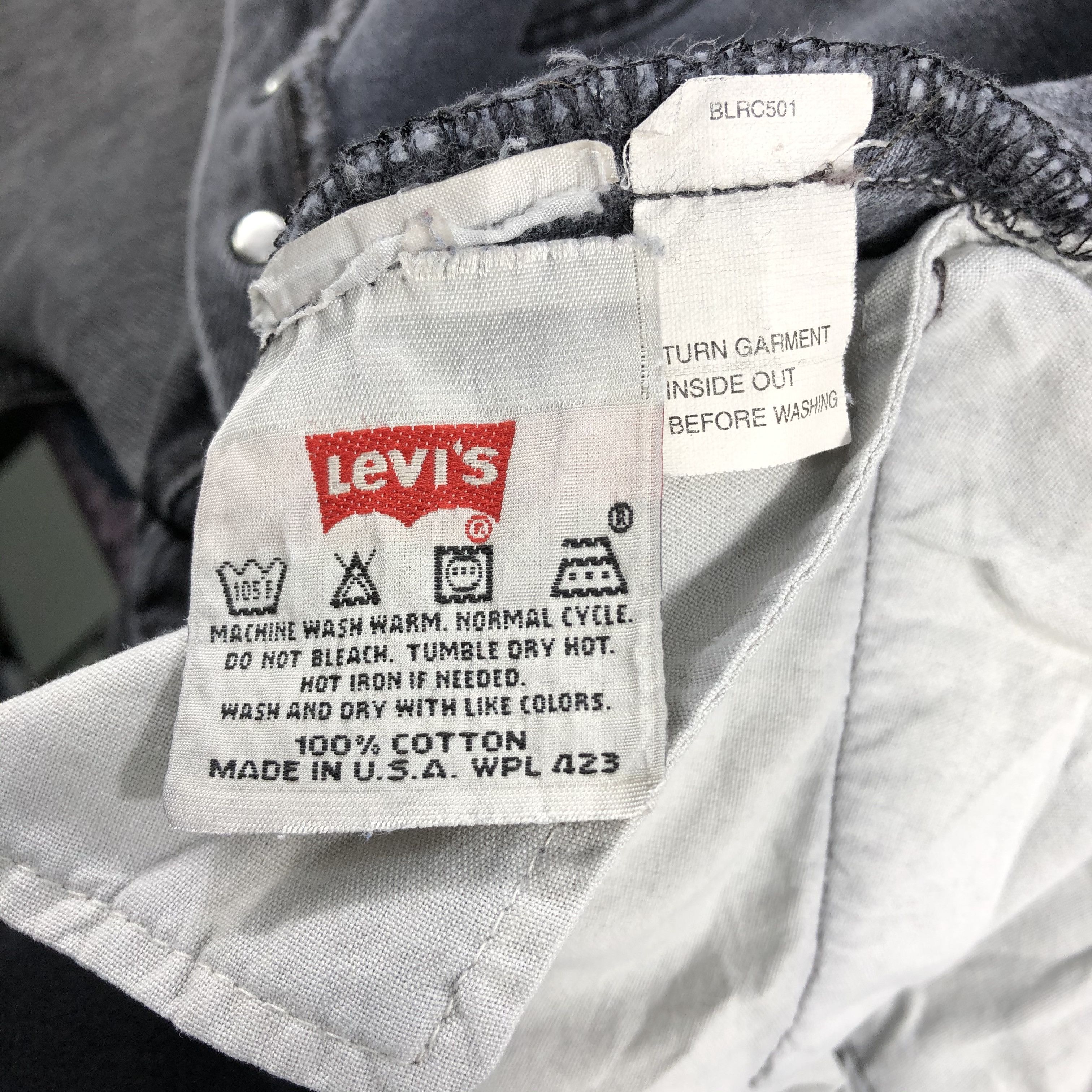 Levi's Vintage 90s Distress Levis 501 Jeans-JM2102 Size US 35 - 11 Thumbnail