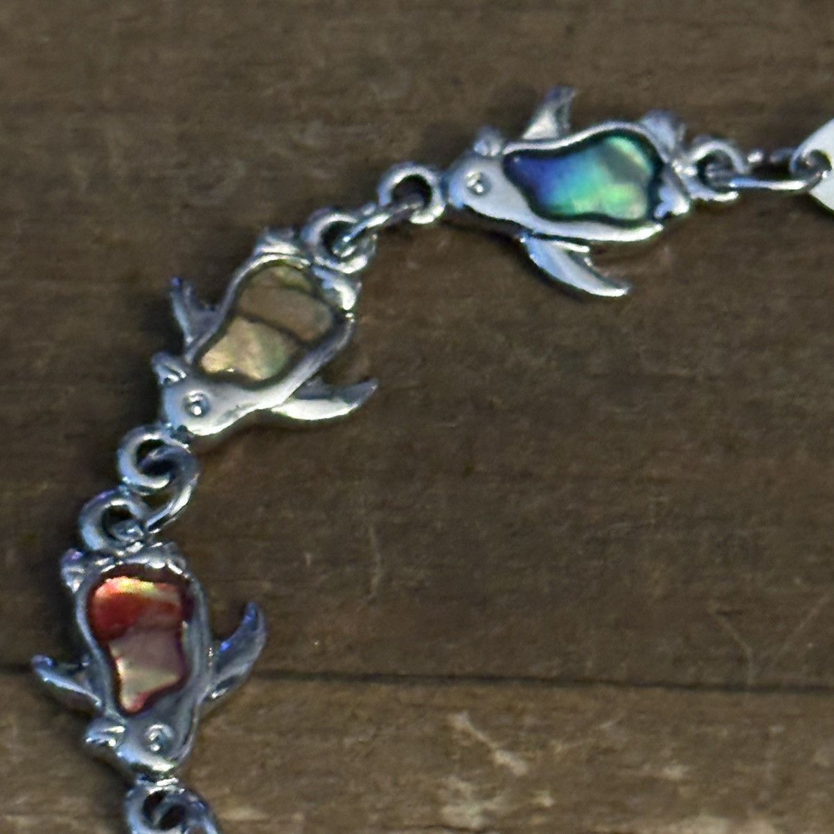 Other Silver tone abalone penguin link bracelet Size ONE SIZE - 4 Thumbnail