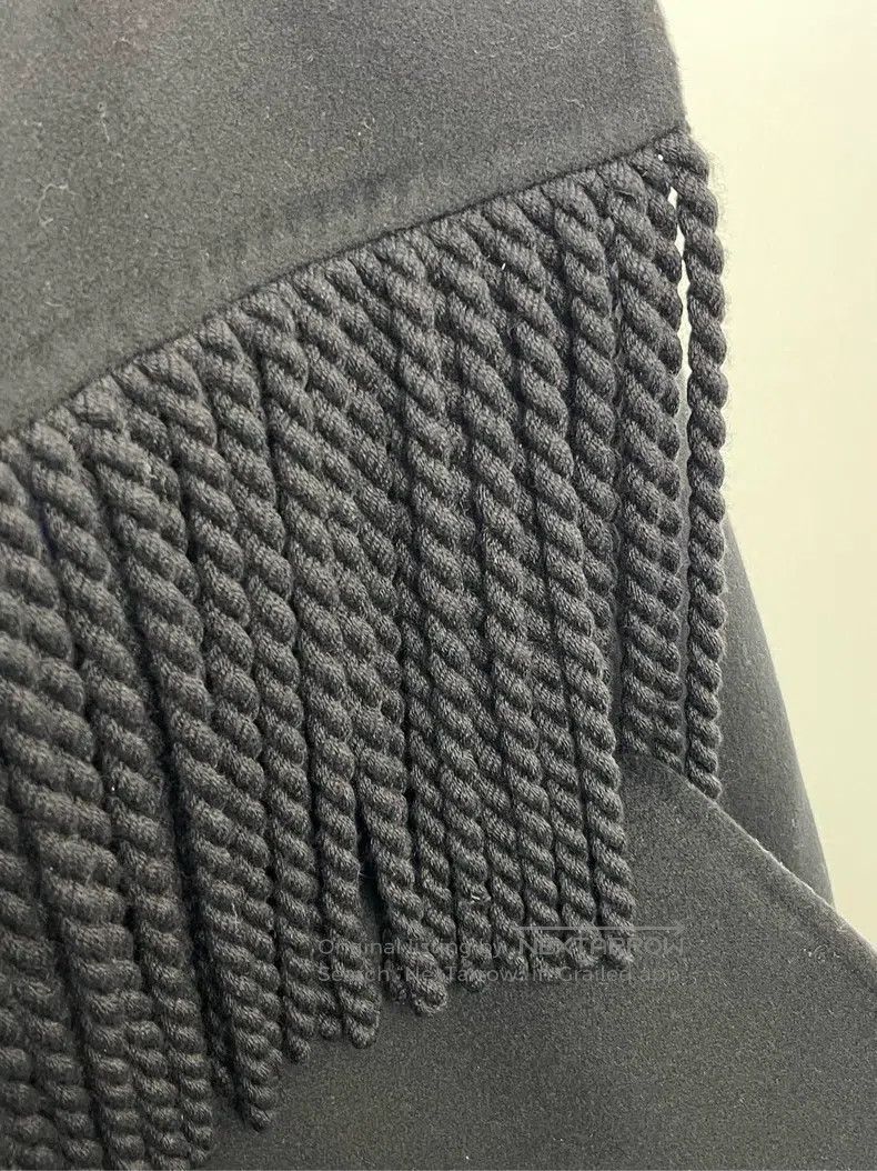 Fendi Fendi Black Knitted Fringe Wool Coat Size XS / US 0-2 / IT 36-38 - 4 Thumbnail
