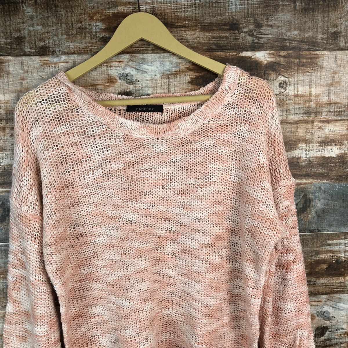 Aran Isles Knitwear × Japanese Brand Japanese Knit Sweaters Pink Page Boy #974 Size M / US 6-8 / IT 42-44 - 5 Thumbnail