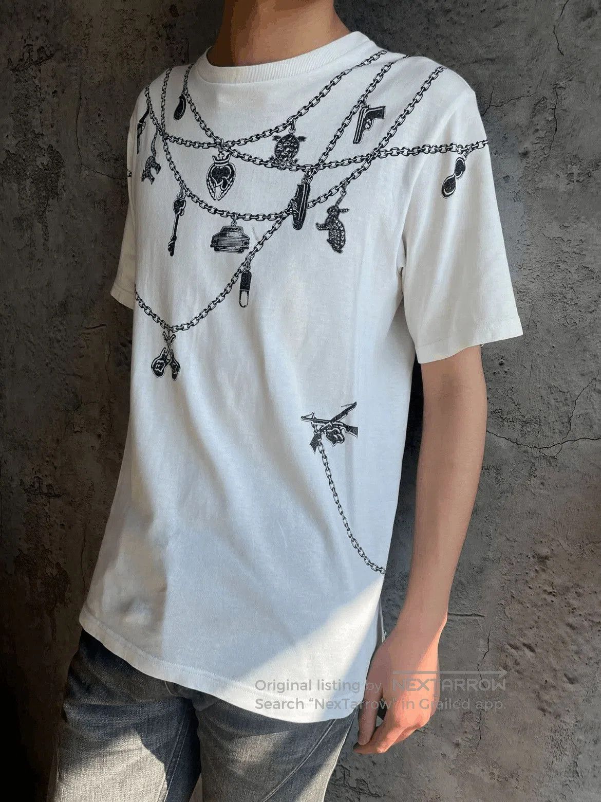 Number (N)ine Sz 3 Number Nine 01SS Chain Print Tee. Size US L / EU 52-54 / 3 - 3 Thumbnail