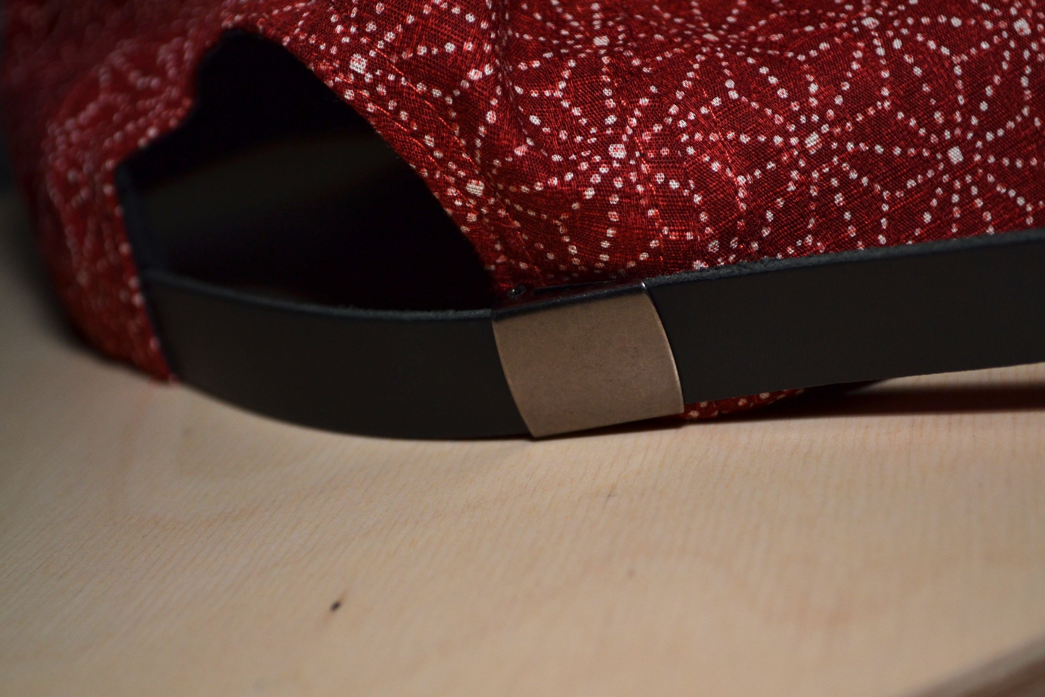 Japanese Brand Maiden Noir Blood Red Sashiko 5 Panel Camp Hat Visvim Style Size ONE SIZE - 11 Thumbnail