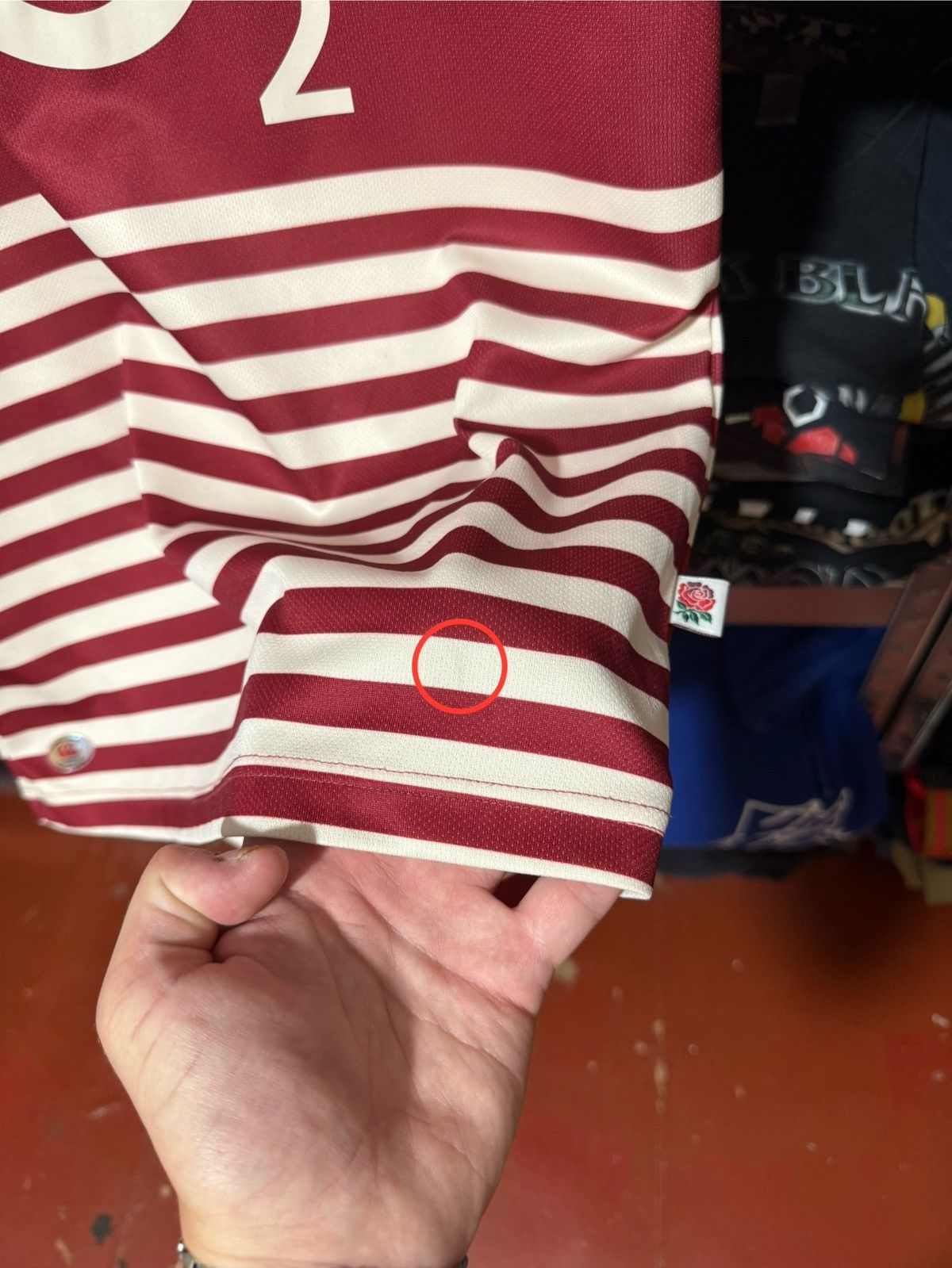 Vintage Canterbury England Rugby 2013 2014 Away Jersey Red Stripe Size US S / EU 44-46 / 1 - 10 Thumbnail