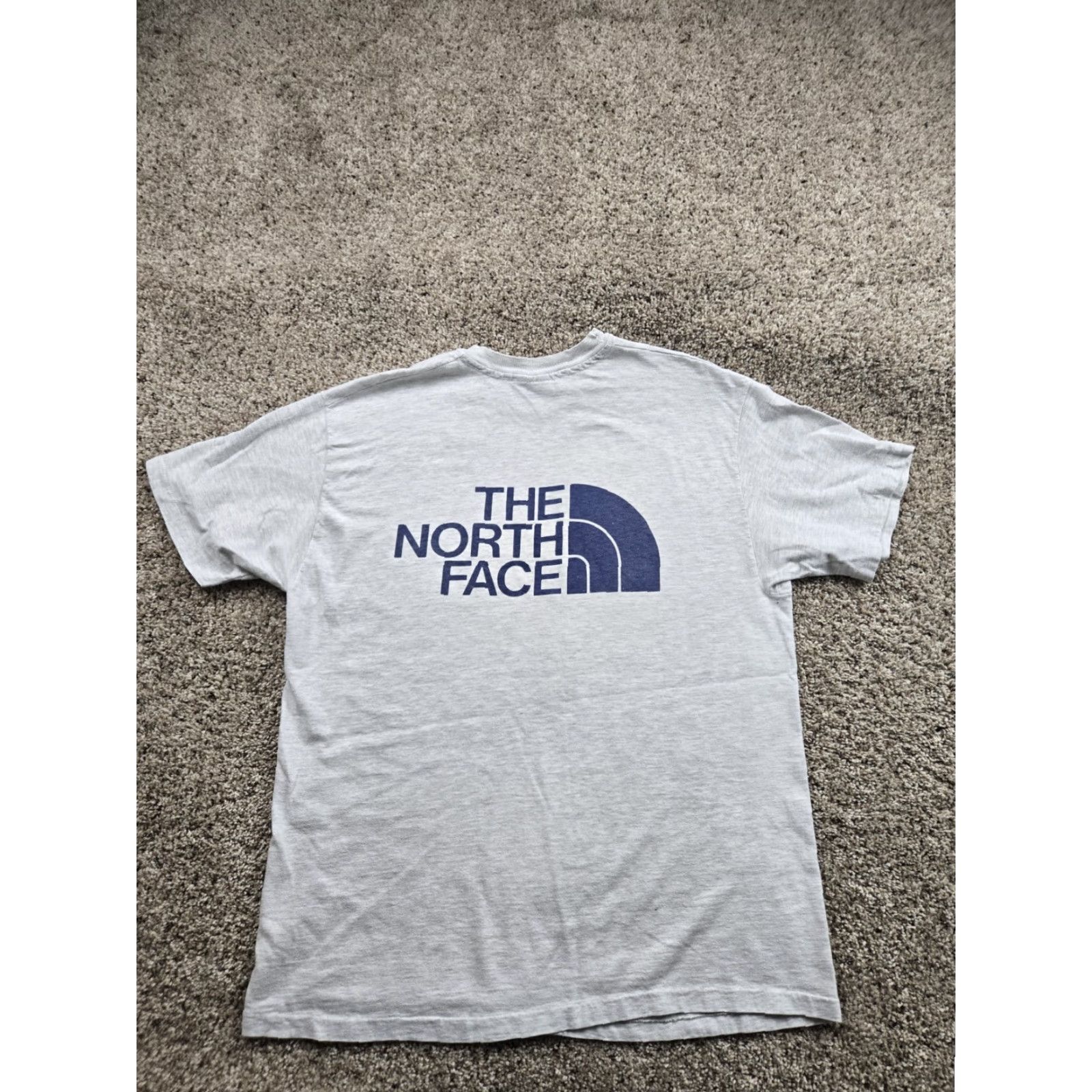 The North Face VINTAGE The North Face T Shirt Mens Large 90s Logo Crew Neck Cotton Gray Short Sleeve Hanes Tag Half Dome Single Stitch Size US L / EU 52-54 / 3 - 2 Thumbnail