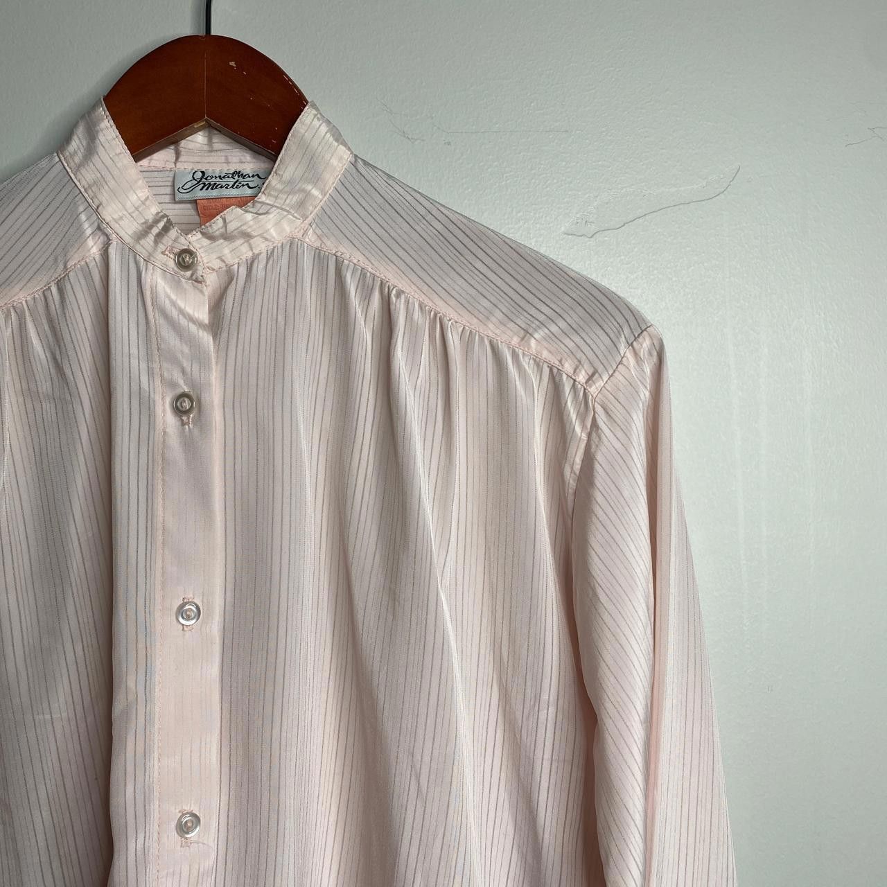 Vintage 90s Vintage Pink Blouse Size 3 Size M / US 6-8 / IT 42-44 - 2 Thumbnail