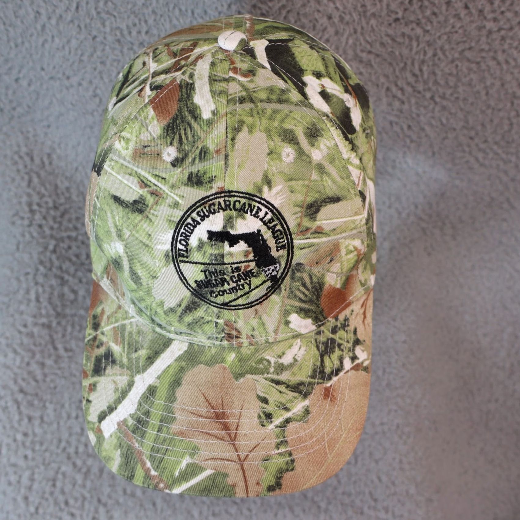 Sugar Florida Sugar Cane Camo Hat Cap Cotton Adjustable Baseball Cap Men Size ONE SIZE - 3 Thumbnail