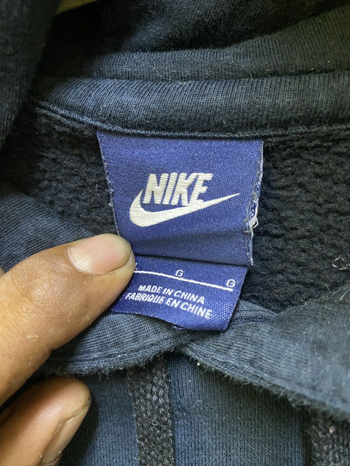Nike × Sports Specialties × Vintage Vintage nike blue tag big swoosh hoodie Size US L / EU 52-54 / 3 - 9 Thumbnail