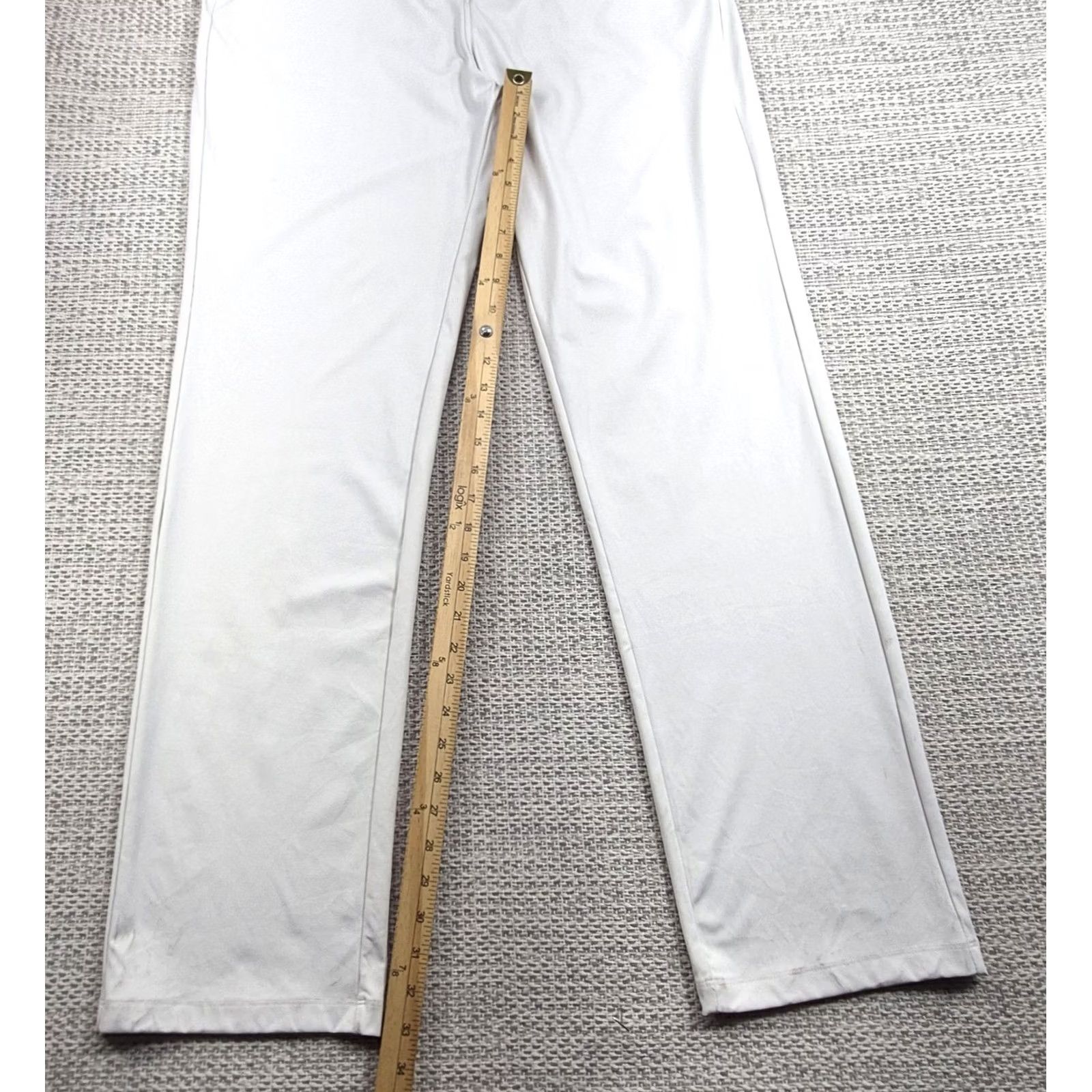 Vintage Graham Luxe Golf Pants Mens 38x34 Ivory White Polyester Straight Leg Chino Casual Vintage No Size US 38 / EU 54 - 6 Thumbnail
