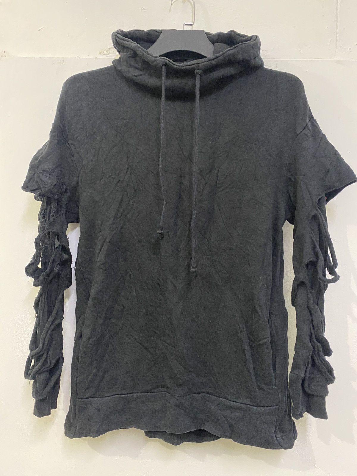 Deluxeware × Japanese Brand × Seditionaries 💥 DESTROYED DAMAGE STYLE PUNK GOTH DESIGN PLAIN HOODIE Size US S / EU 44-46 / 1 - 1 Thumbnail