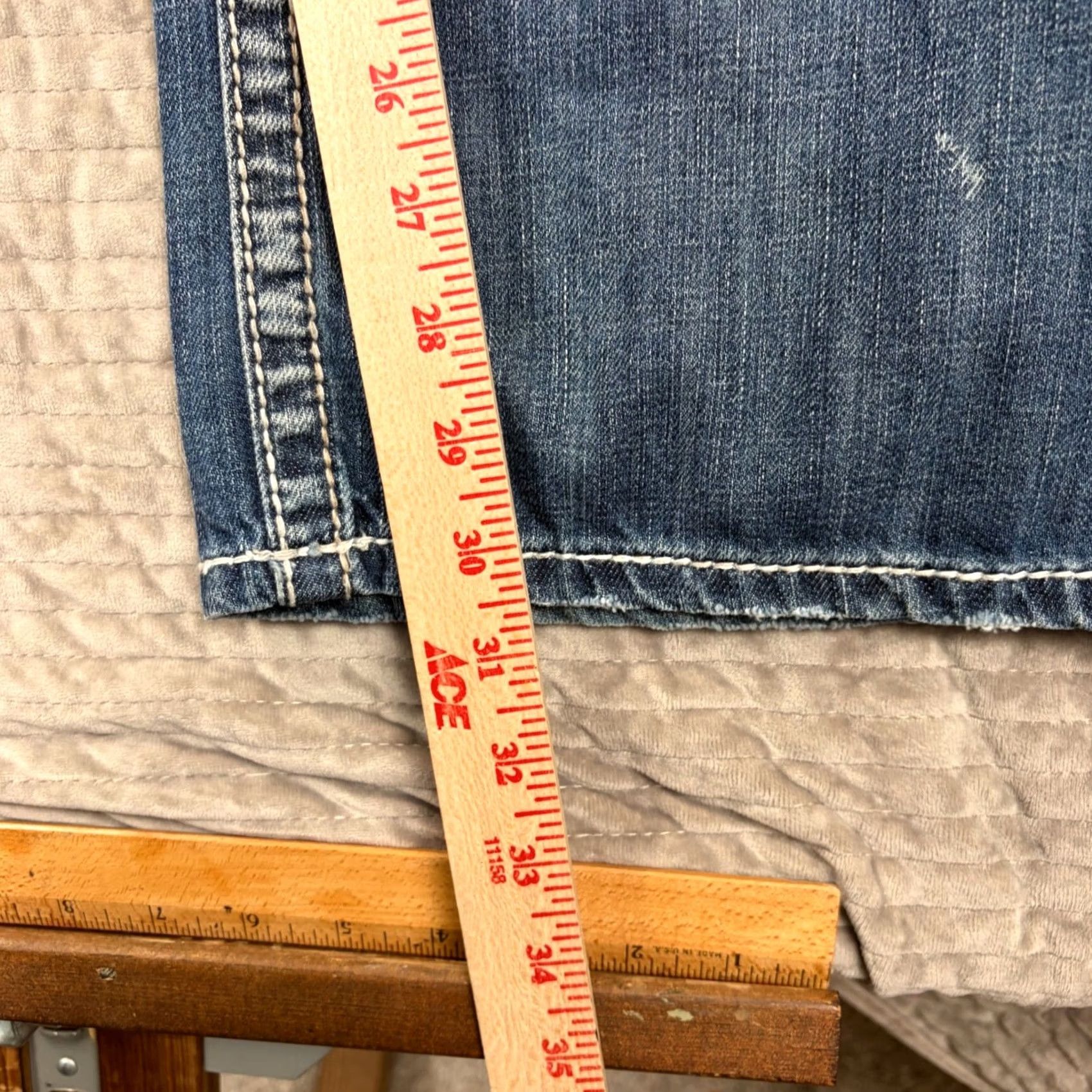 Silver Jeans Co. Silver Jeans Co Gordie Jeans Straight 40x32 Men Blue Denim 5-Pocket Zip Button M83456LD250 Size US 40 / EU 56 - 4 Thumbnail