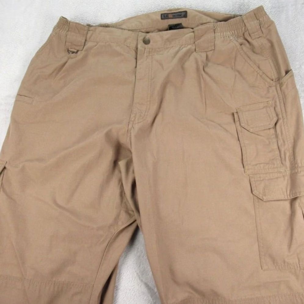 Vintage 5.11 Tactical Pants Mens 40x35 Beige Cargo Pockets Durable Workwear 44x36 Taclite Pro Ripstop Size US 40 / EU 56 - 7 Thumbnail