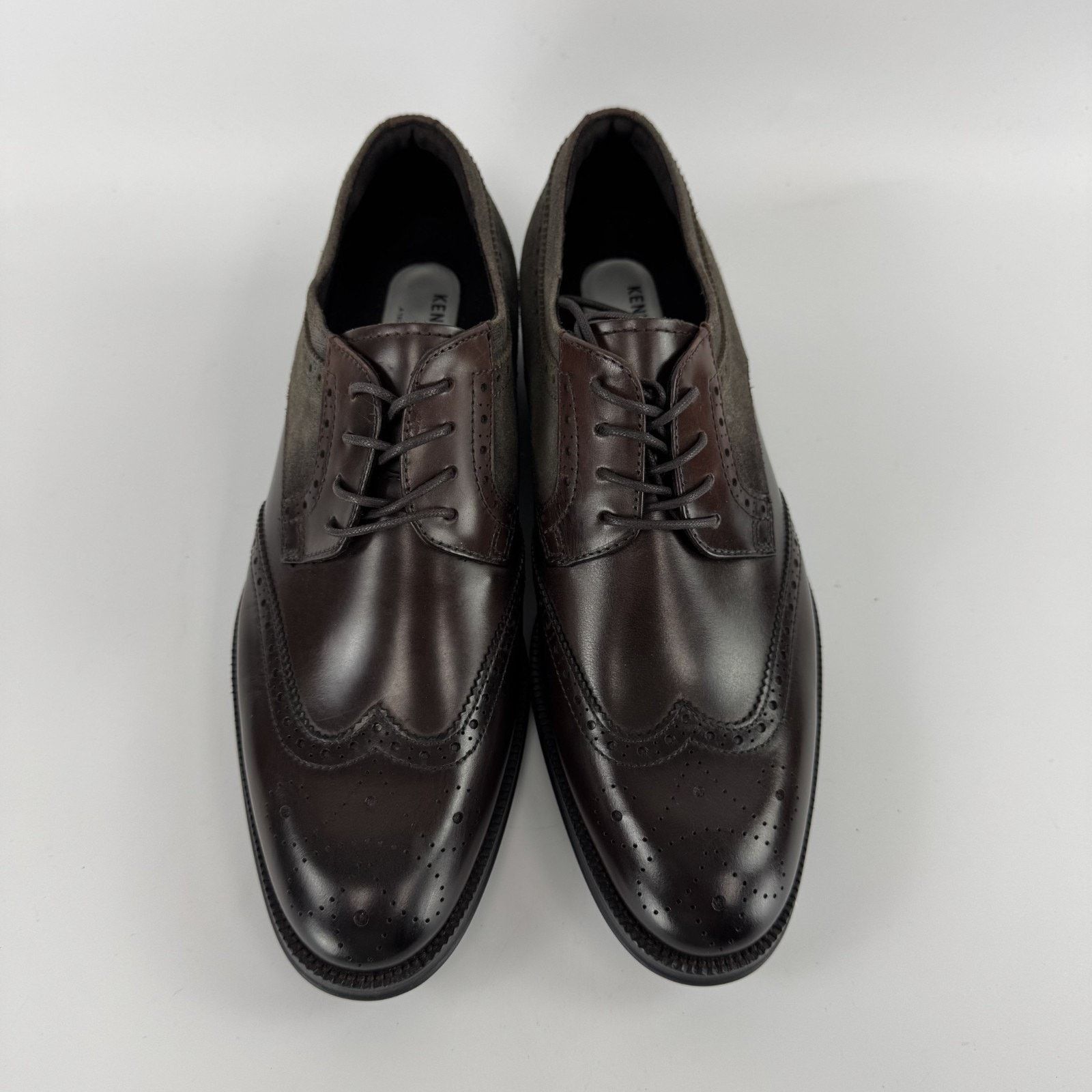 Kenneth Cole Kenneth Cole Men's Brock Wing Tip Lace Up 7.5 M Dress Shoes Size US 7.5 / EU 40-41 - 4 Thumbnail