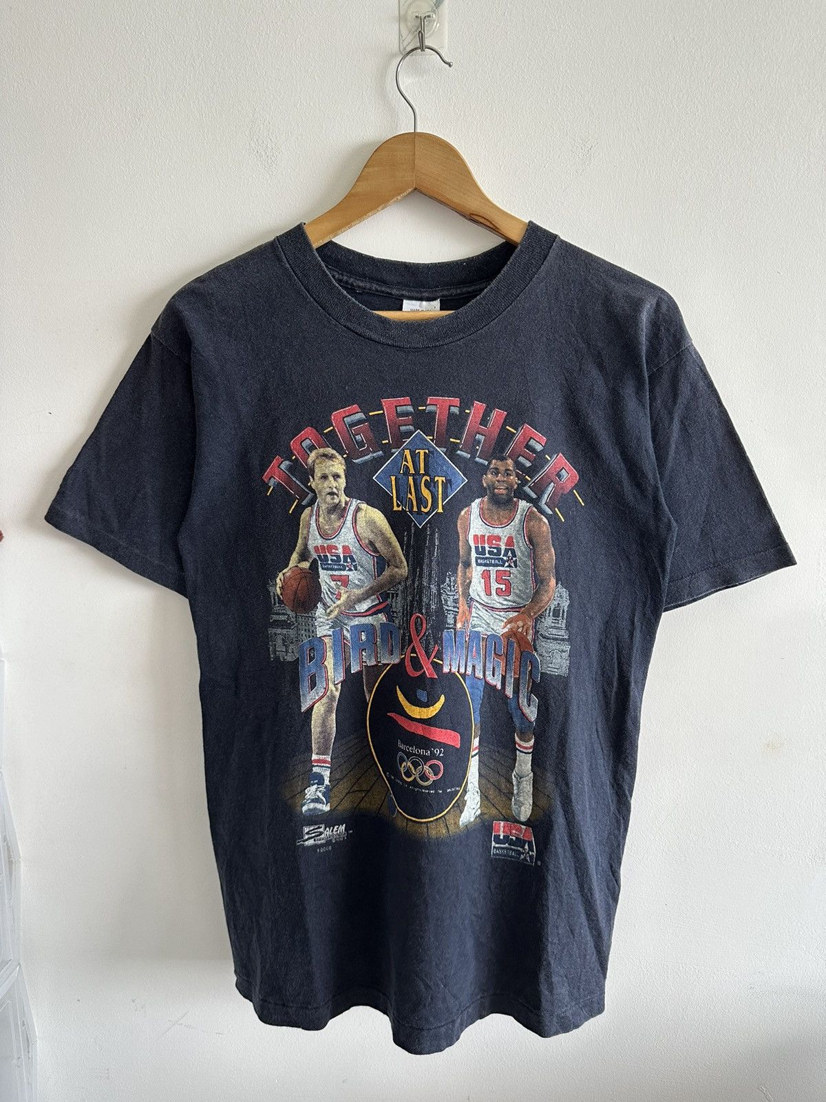 NBA Vintage 90’s NBA DREAM TEAM LARRY BIRD MAGIC JOHNSON Size US M / EU 48-50 / 2 - 3 Thumbnail