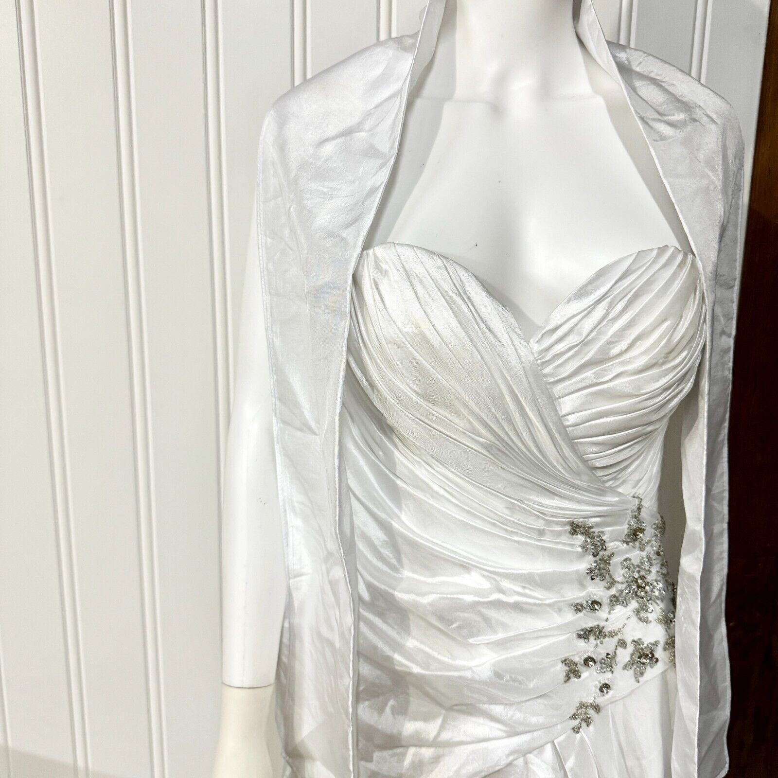 Other Cinderella Wedding GOWN Size M Strapless Gemmed A Line Slim Size M / US 6-8 / IT 42-44 - 5 Thumbnail