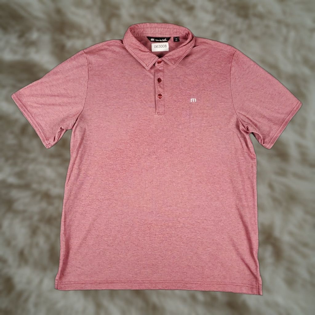 TravisMathew Travis Mathew Polo Shirt Mens XL Size Red Colorway Polo Shirt Travis Mathew Red XL Men Casual Golf Polo Shirt Short Sleeve Button Collar Size US XL / EU 56 / 4 - 1 Thumbnail