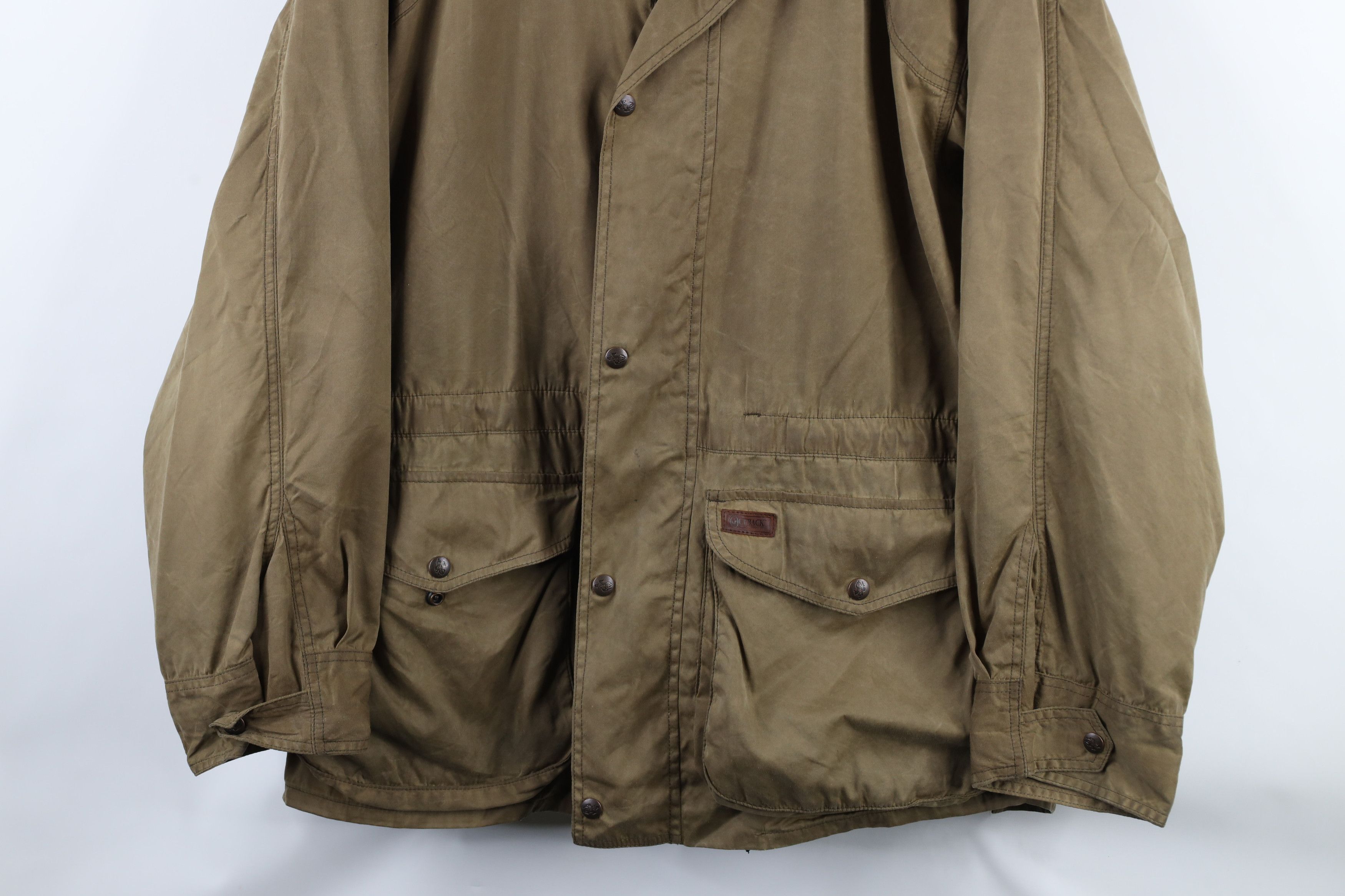Vintage Vintage 90s Streetwear Waxed Cotton Bush Safari Jacket Size US L / EU 52-54 / 3 - 3 Thumbnail