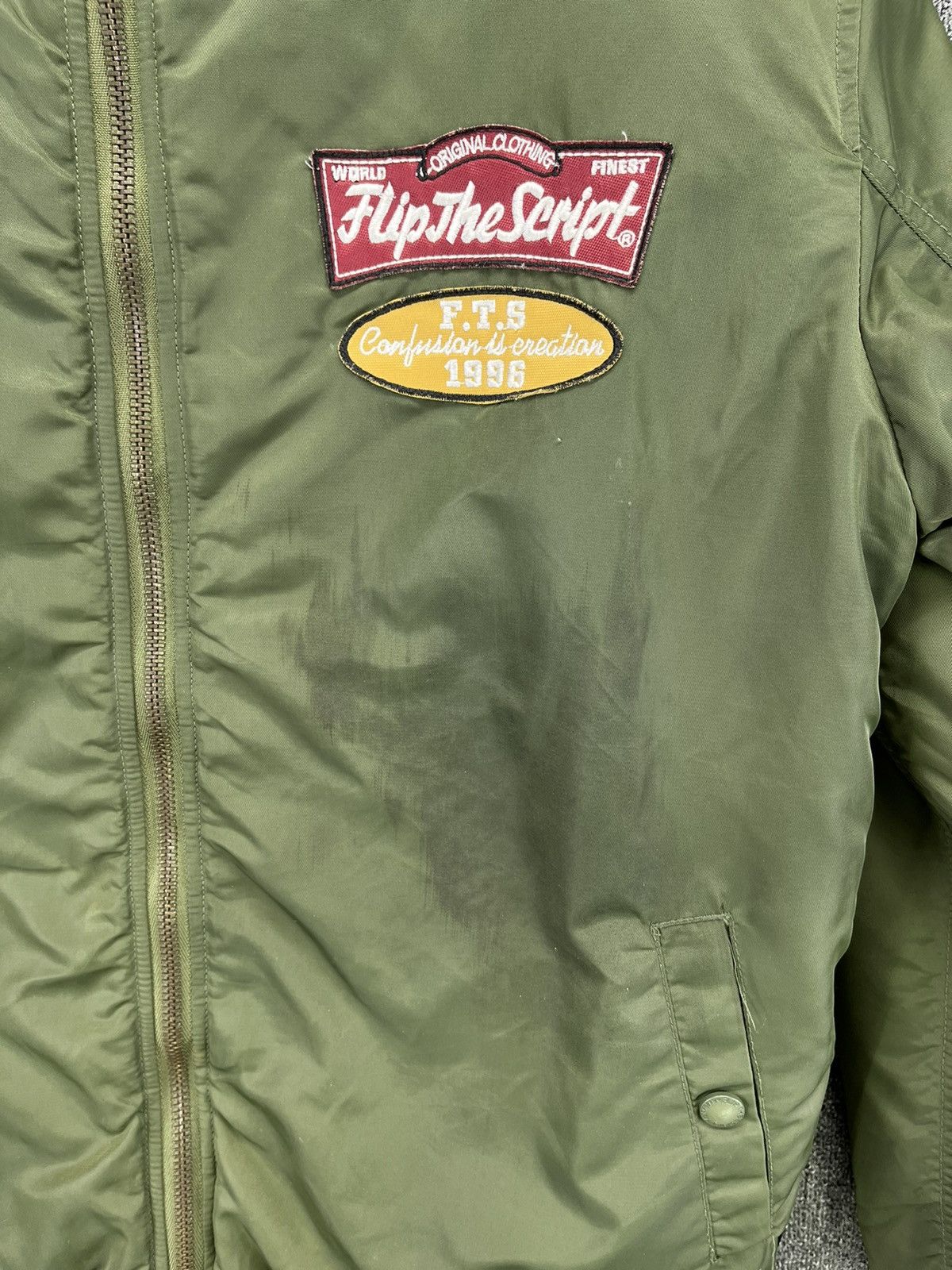 Japanese Brand Vintage Flip The Script Fur Hooded Bomber Jacket Size US M / EU 48-50 / 2 - 16 Thumbnail