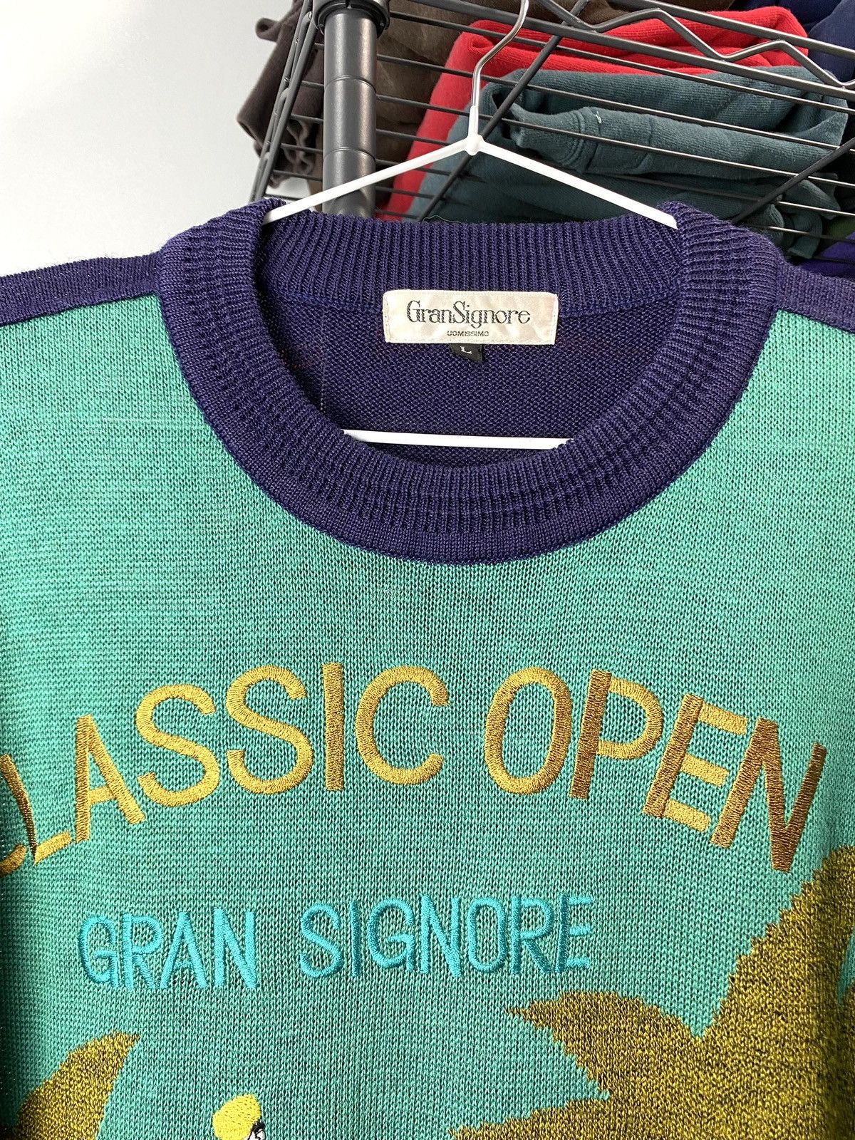 Designer × Japanese Brand Rare! Vintage Golf Players Knit Sweater Japanese Retro Size US L / EU 52-54 / 3 - 8 Thumbnail
