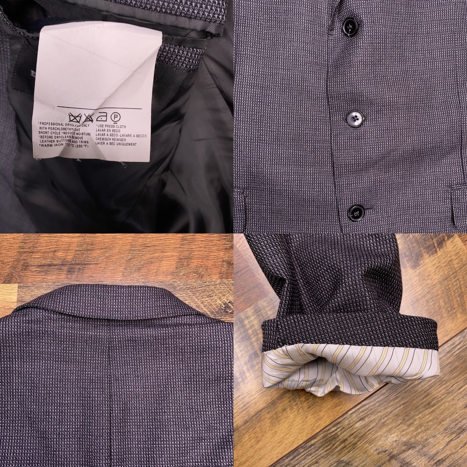Ermenegildo Zegna Ermenegildo Zegna Trofeo Gray Wool Blazer Suit Jacket 42R Size 42R - 8 Thumbnail