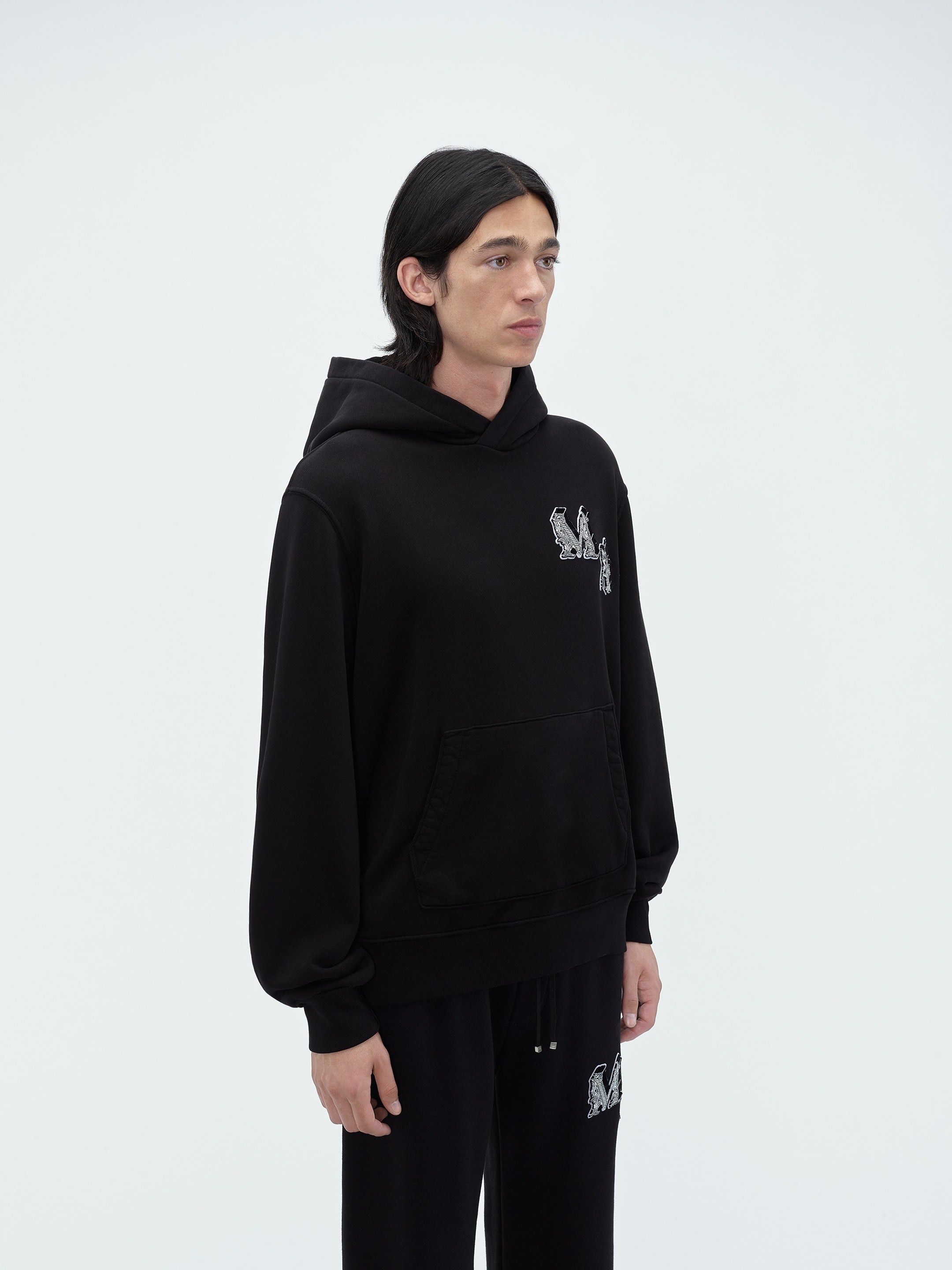 Amiri o1s1wg110425 Angel Hoodie in Black Size US S / EU 44-46 / 1 - 5 Thumbnail