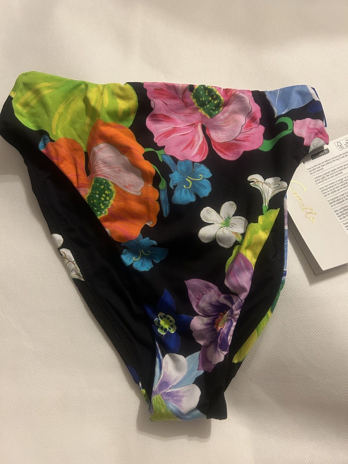 CAMILLA CAMILLA Crystal-embellished floral mid-rise bikini brief Size 27" / US 4 / IT 40 - 5 Thumbnail